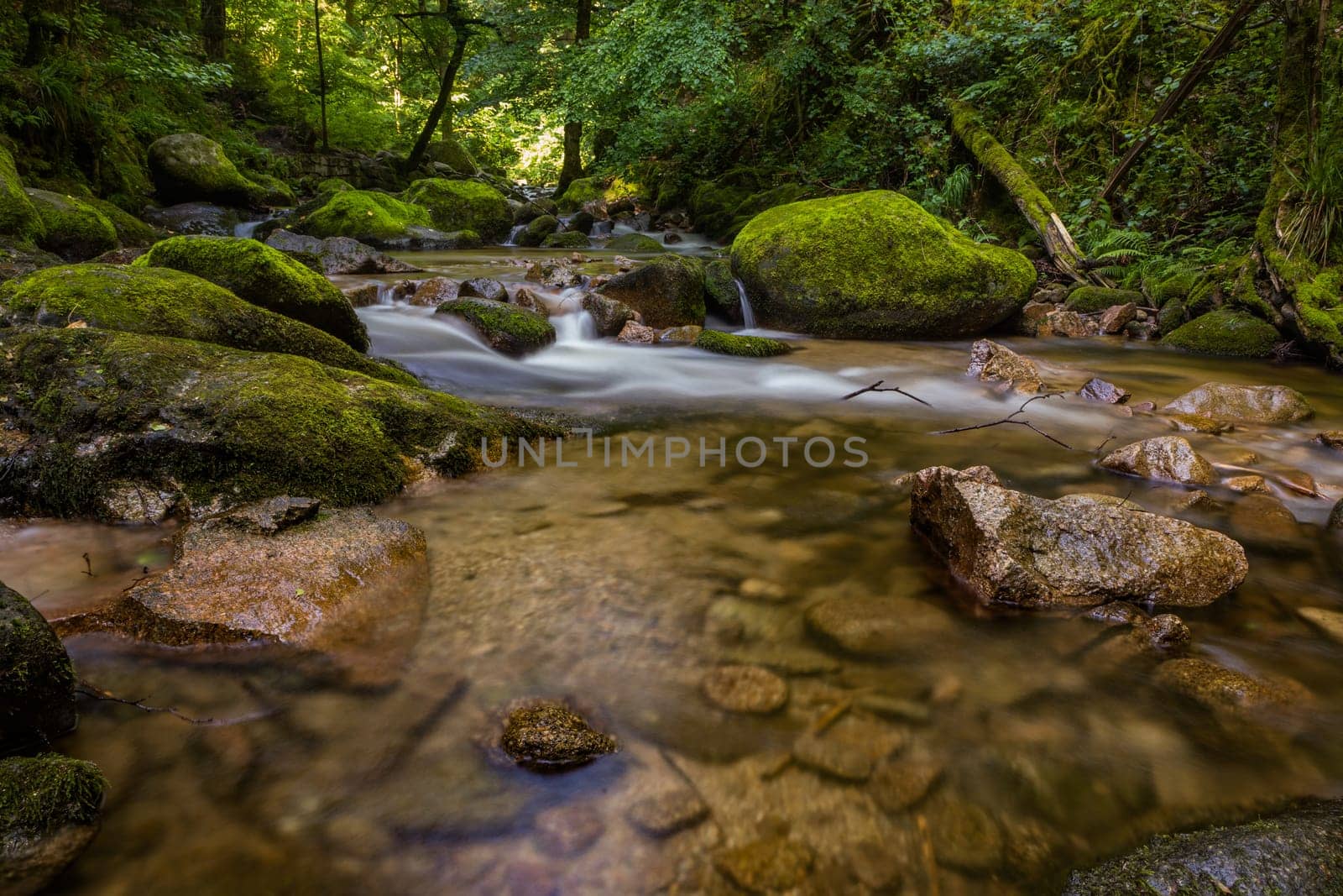 waterfall in germany with long exposure