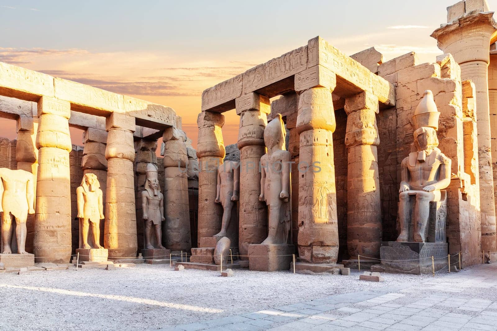 Ramesses II Pylon of Luxor Temple, Luxor City, Egypt.