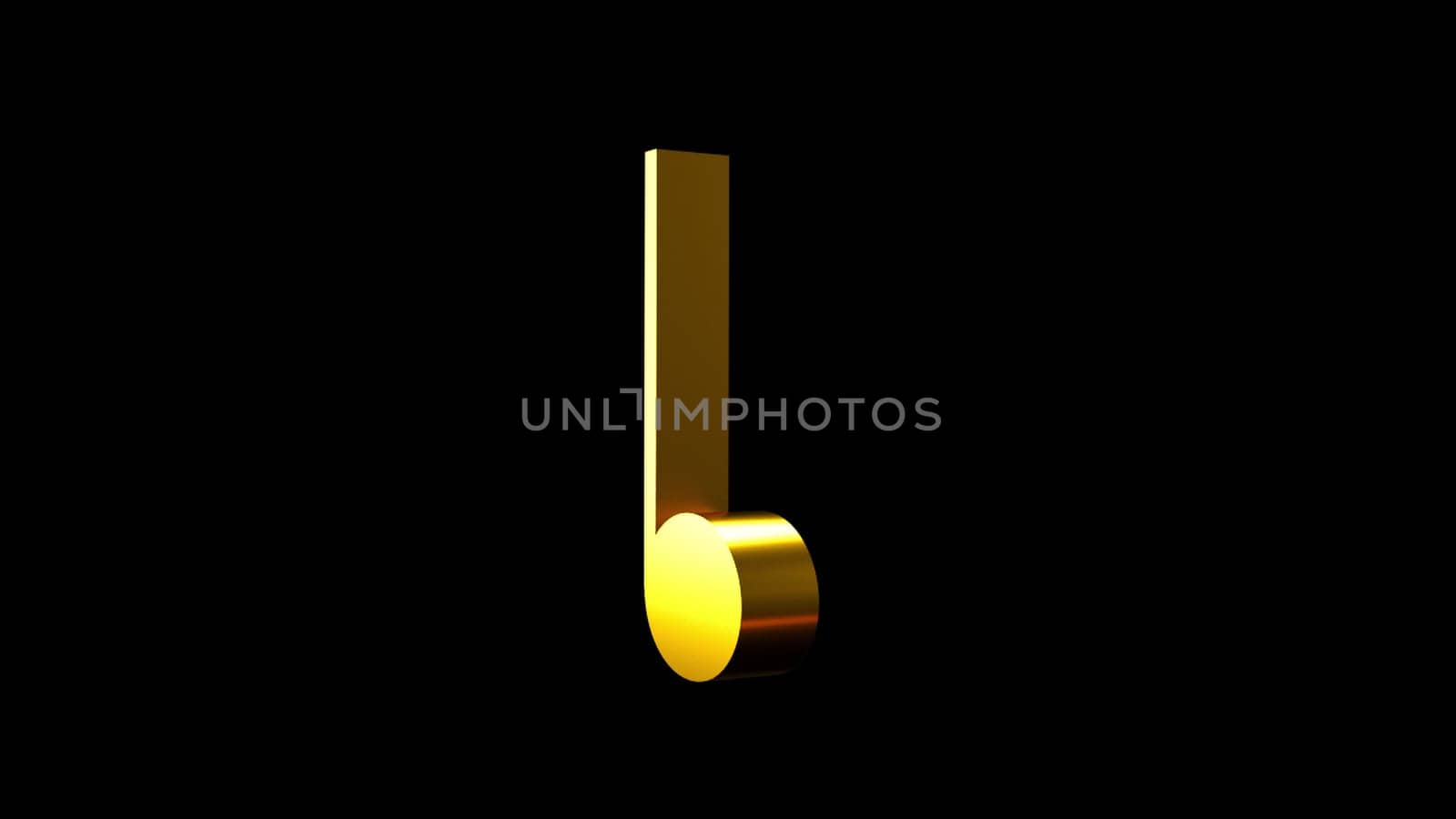 Bright artistic element of melodic 3d render design. Classic soundtrack with realistic textured shape. Sign for creative modern audio with high and low frequencies.