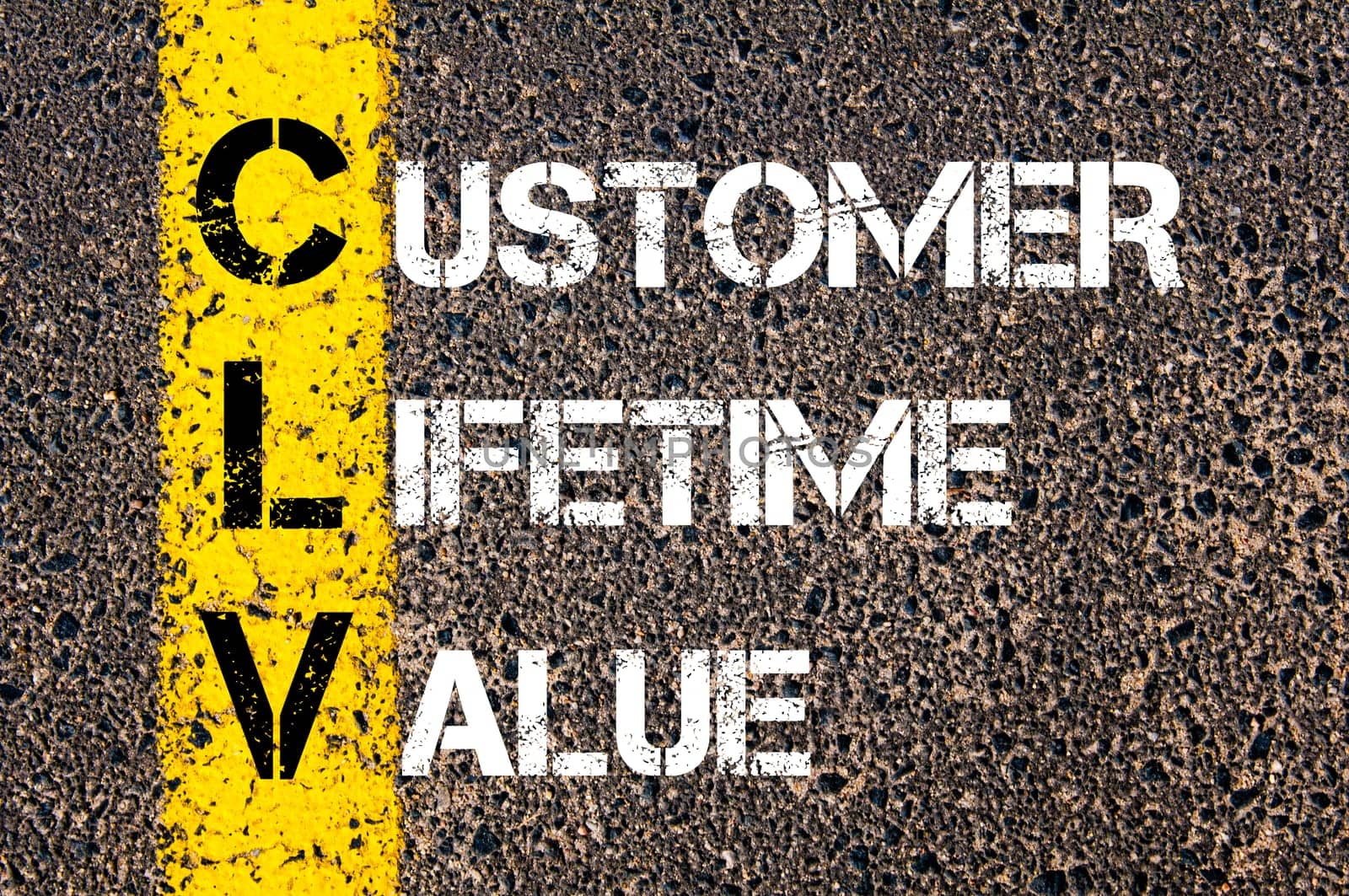 Business Acronym BMI - Body Mass Index..Yellow paint line on the road against asphalt background. Conceptual image