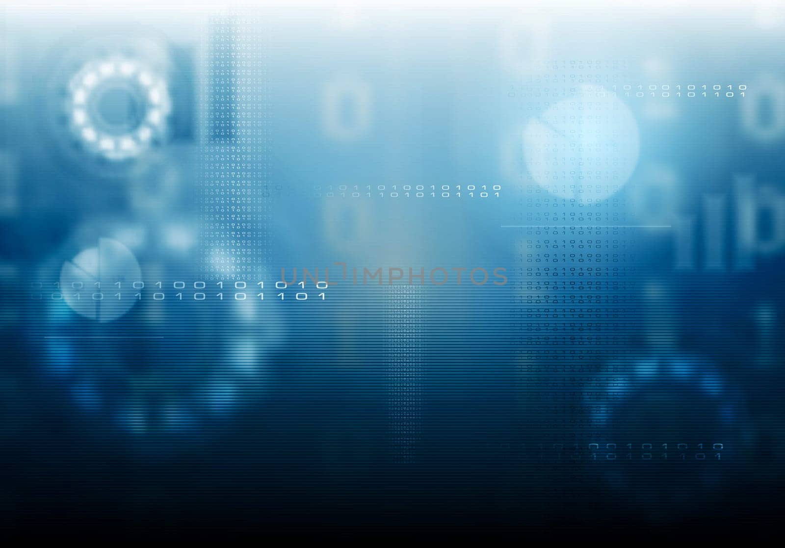 Hi-tech modern blue background. Vector design