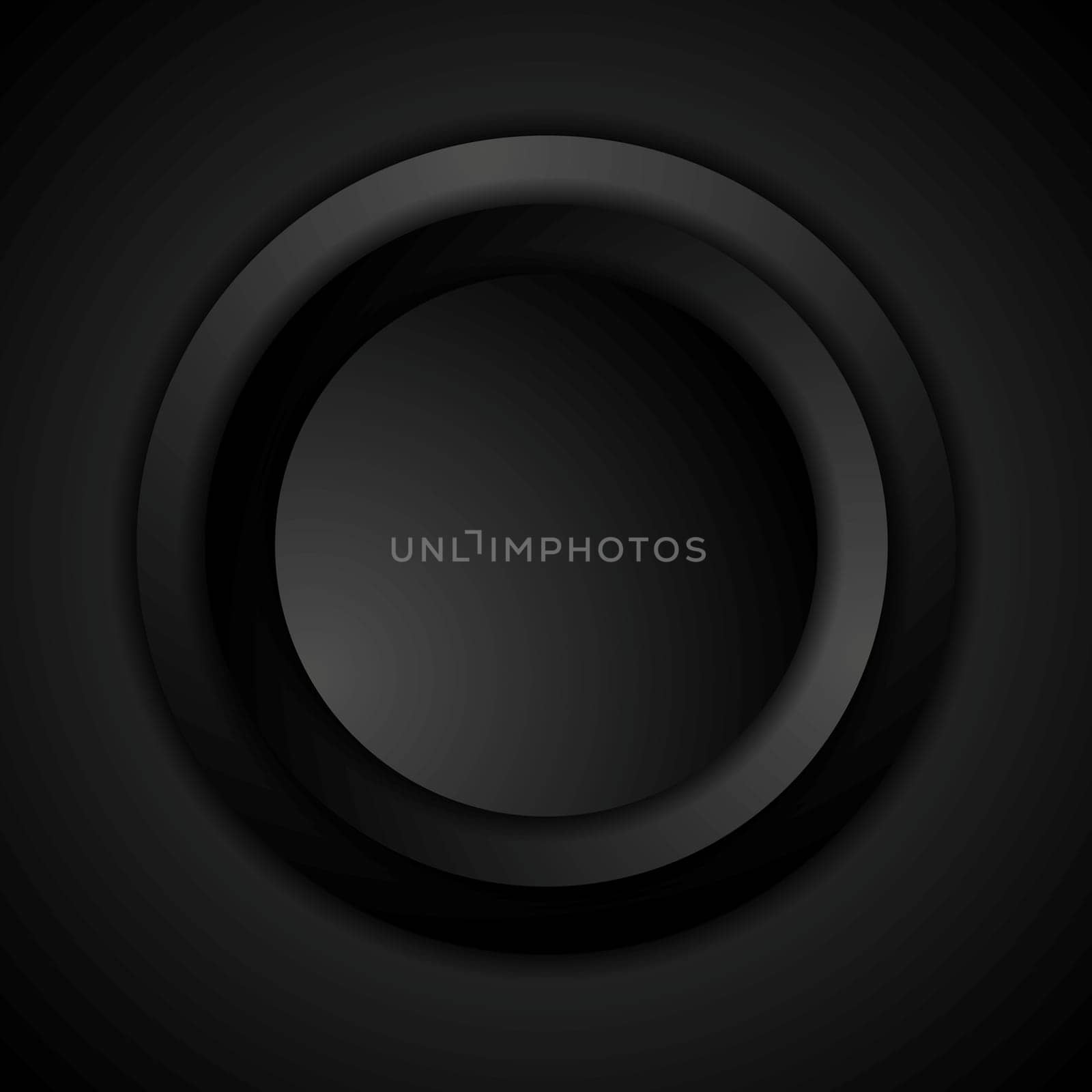 Abstract black circle modern background. Vector design