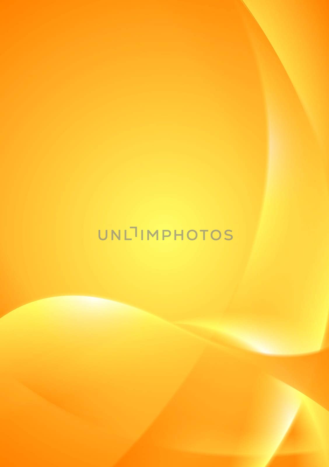 Bright yellow orange waves vector background