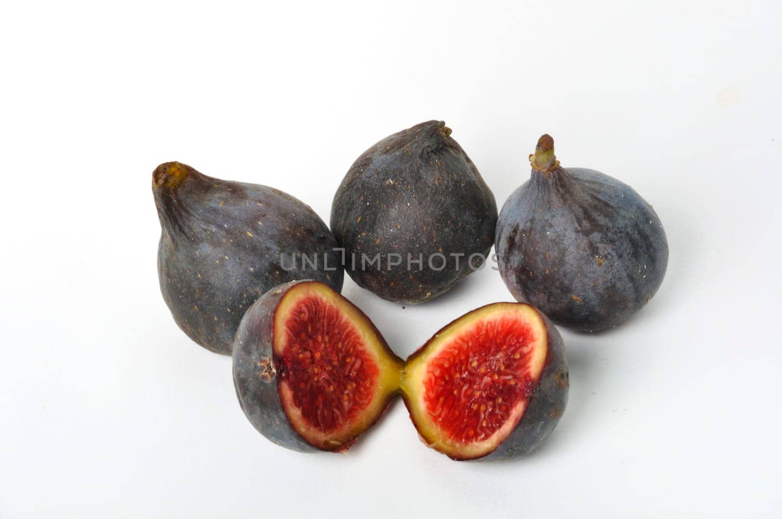 Spanish figs on a white background