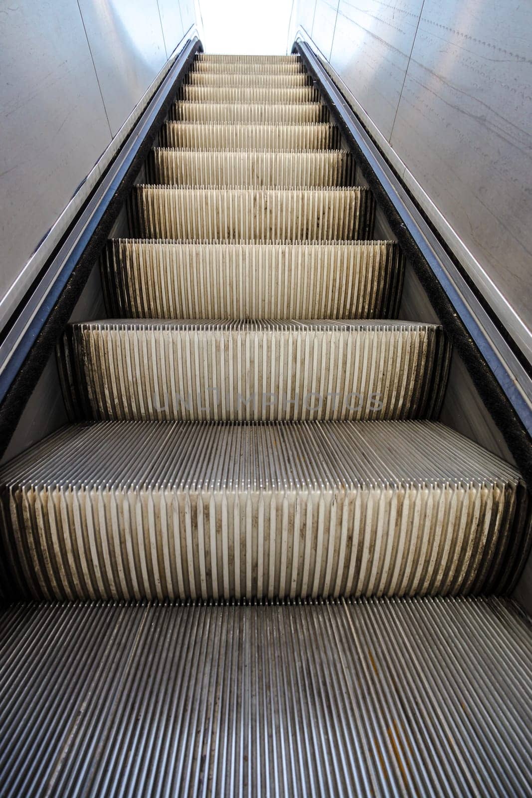 Modern luxury escalators with staircase
