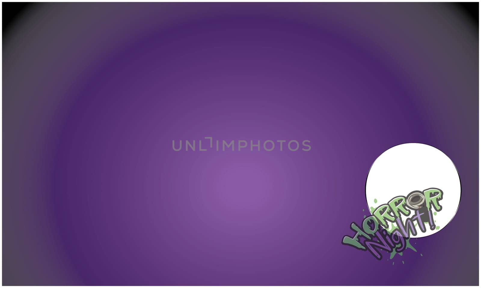 horror night with moon on abstract background