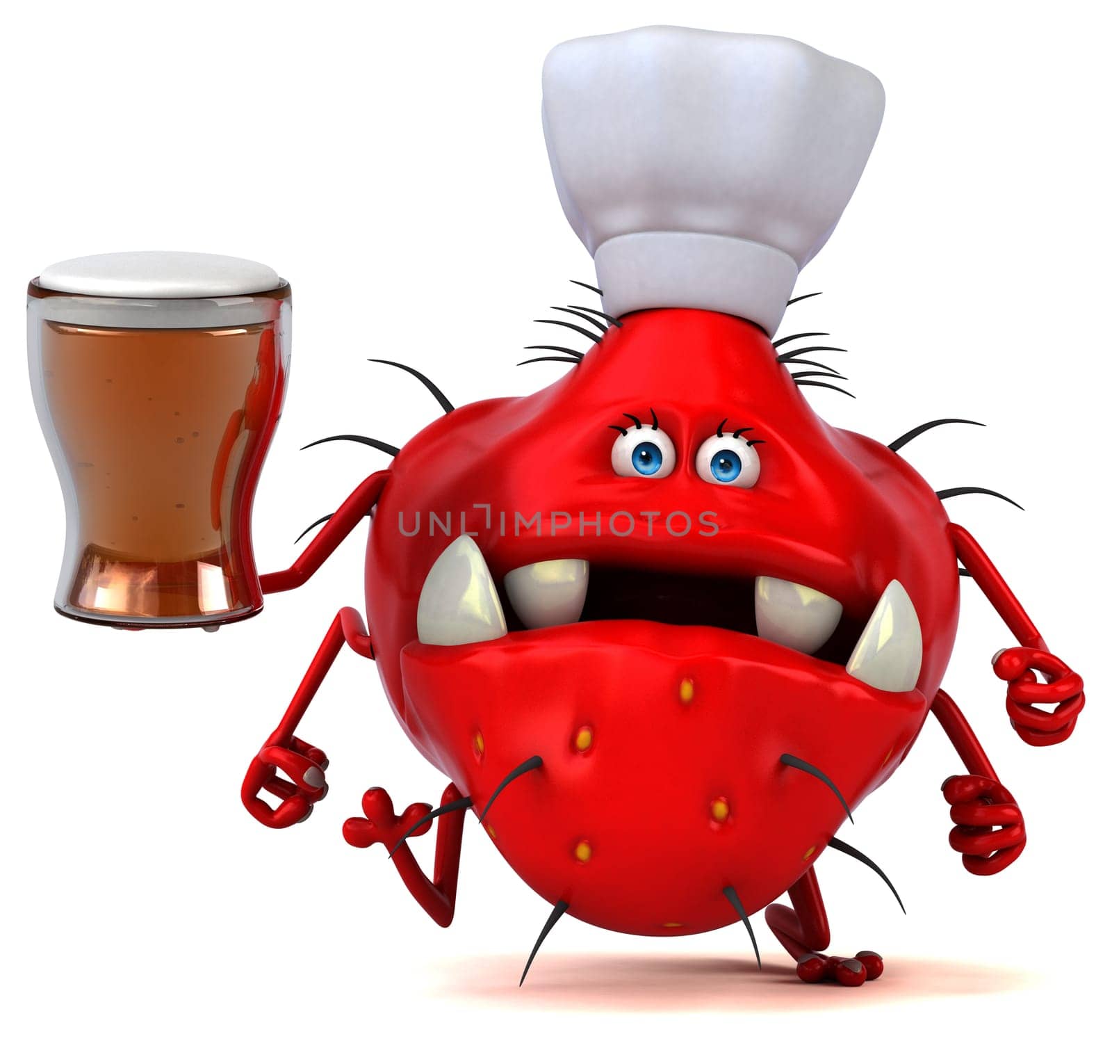 Fun germ - 3D Illustration