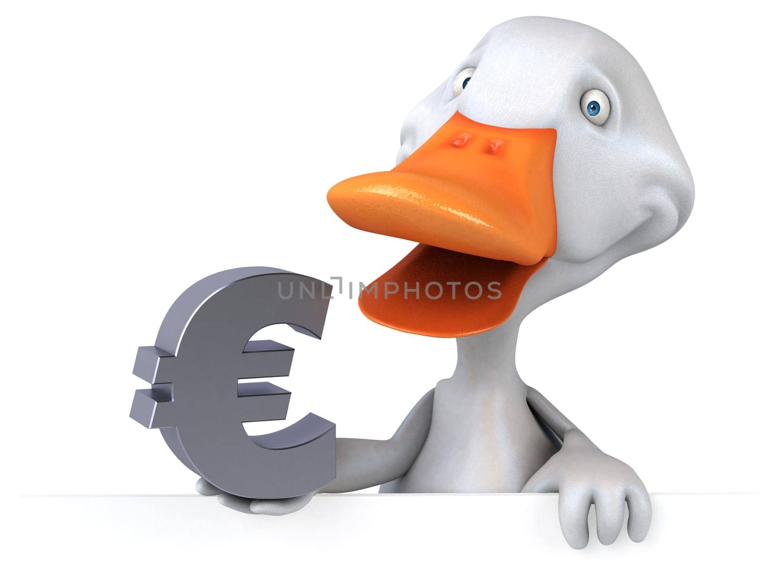Fun duck - 3D Illustration