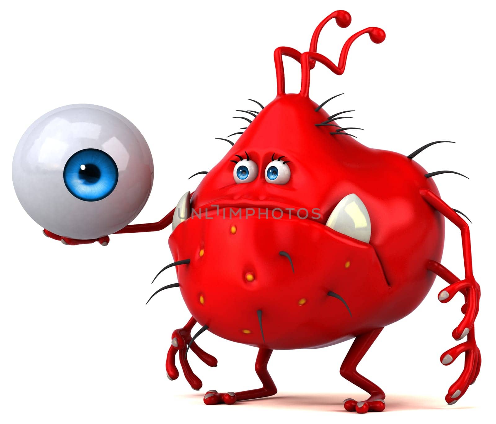 Fun germ - 3D Illustration
