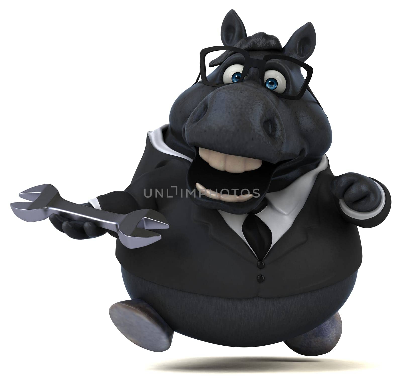 Fun horse - 3D Illustration