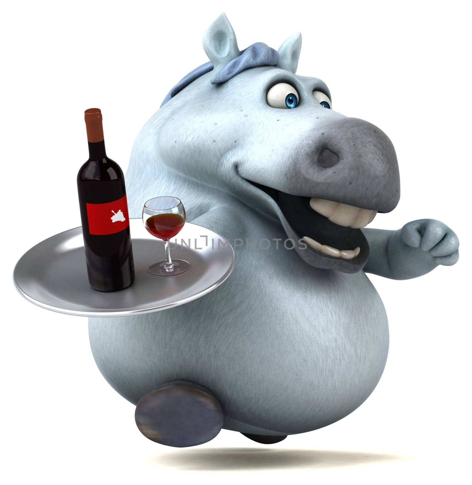 Fun horse - 3D Illustration
