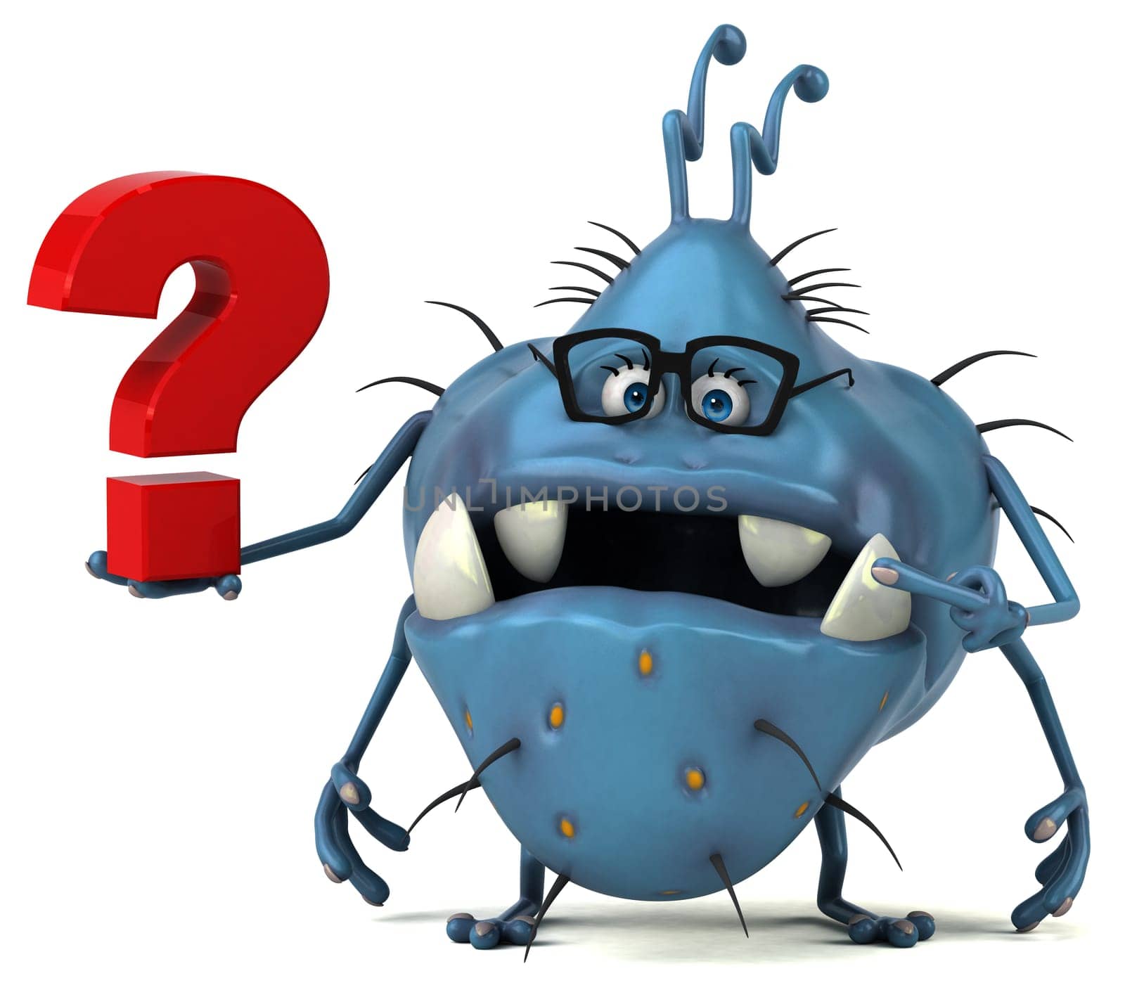 Fun germ - 3D Illustration