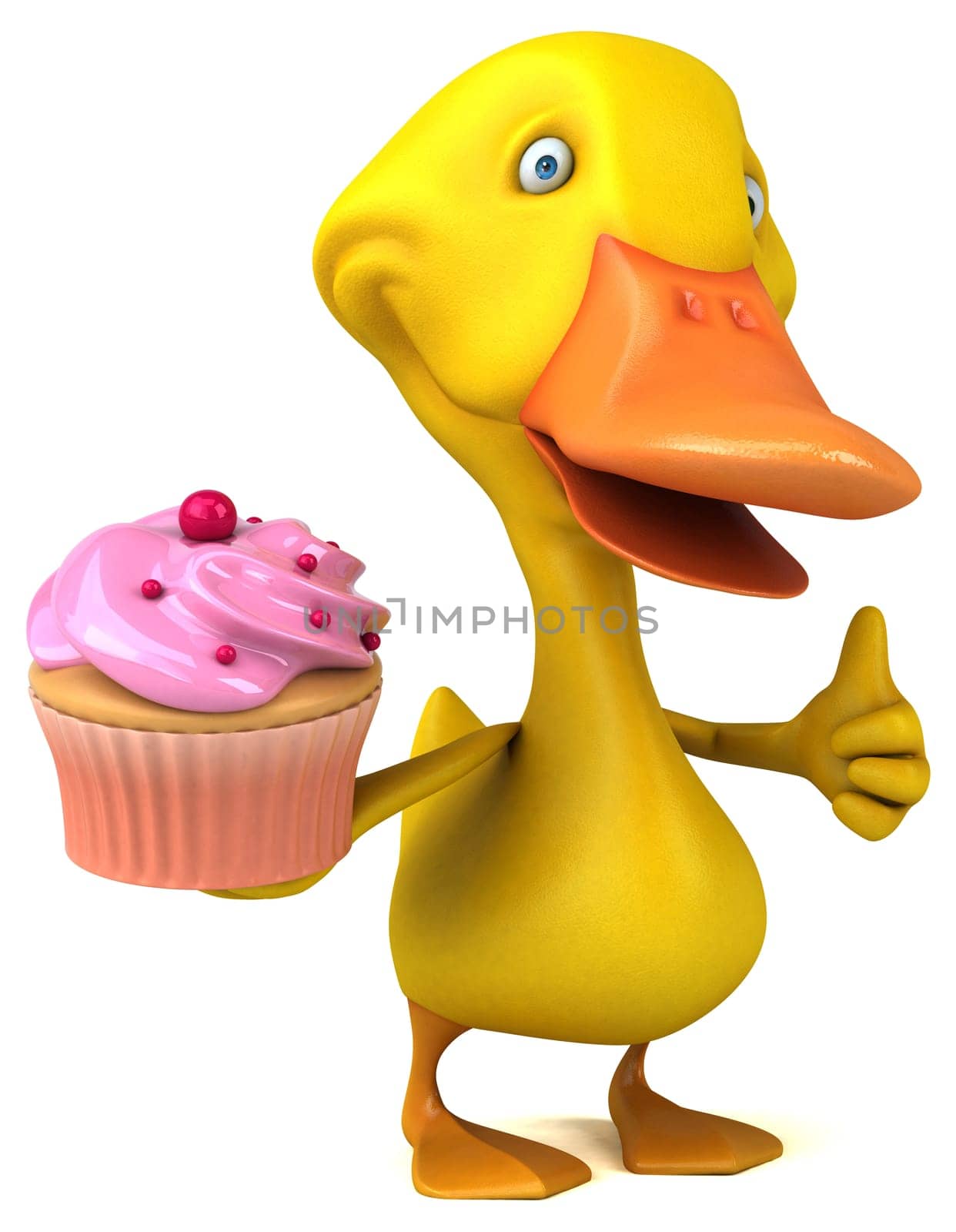 Fun duck - 3D Illustration