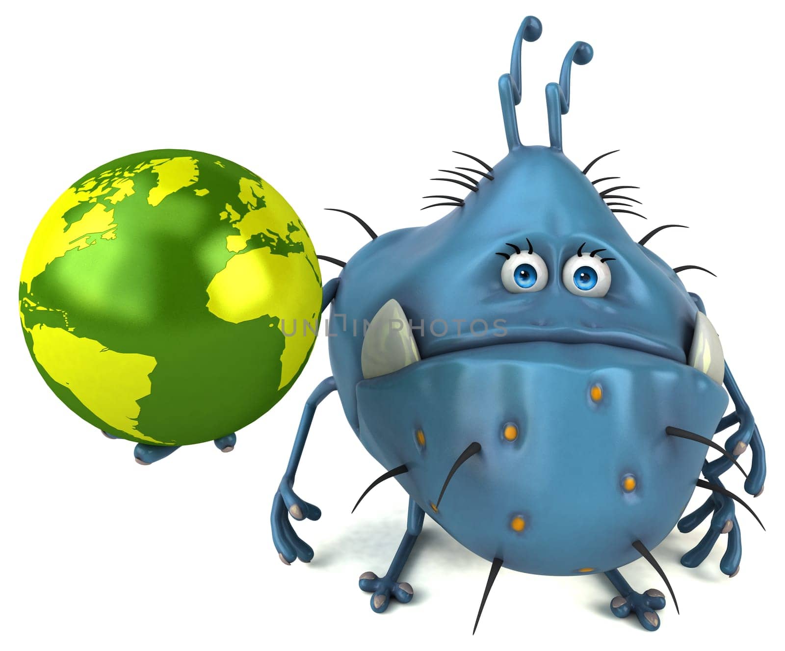 Fun germ - 3D Illustration