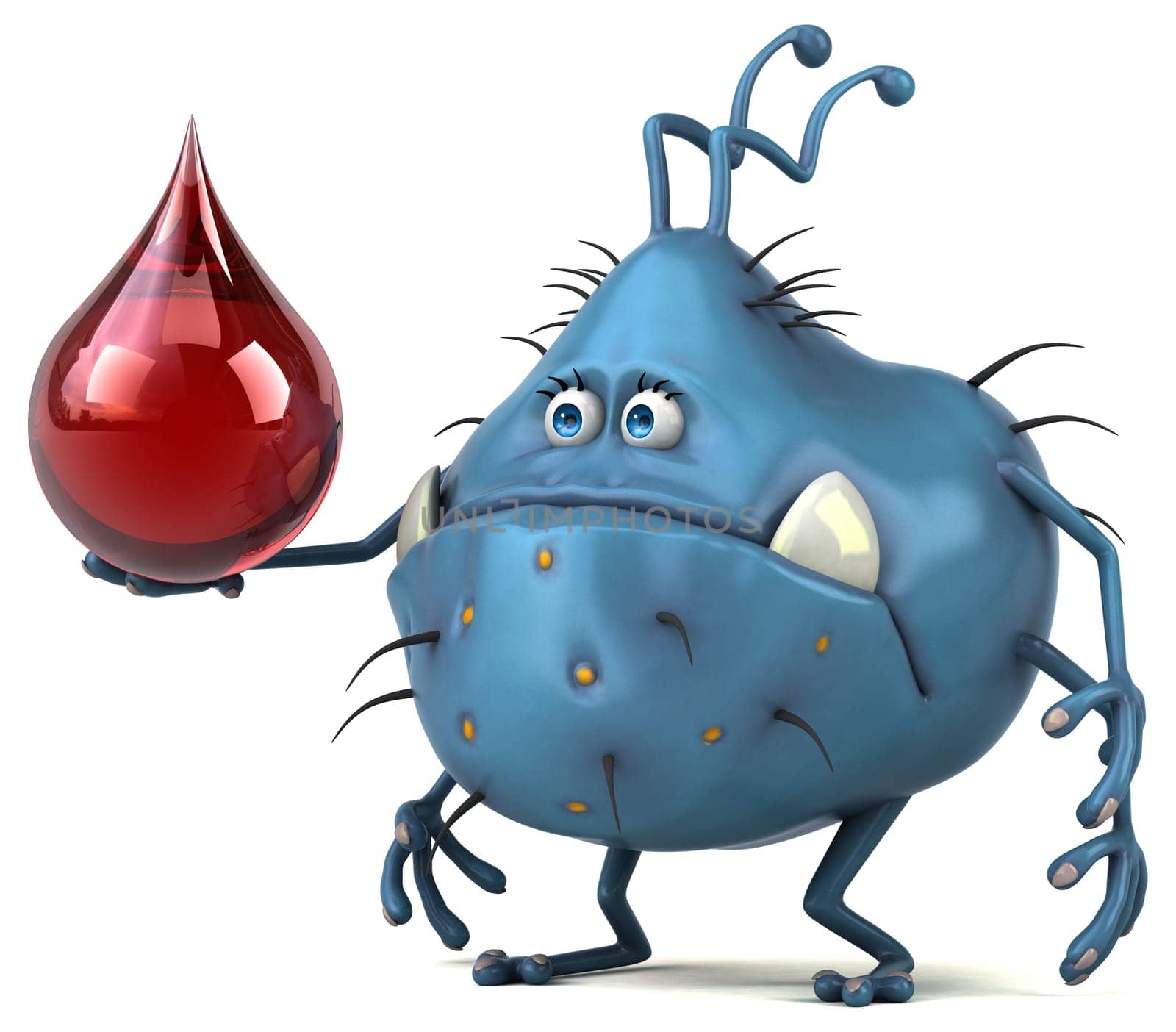 Fun germ - 3D Illustration