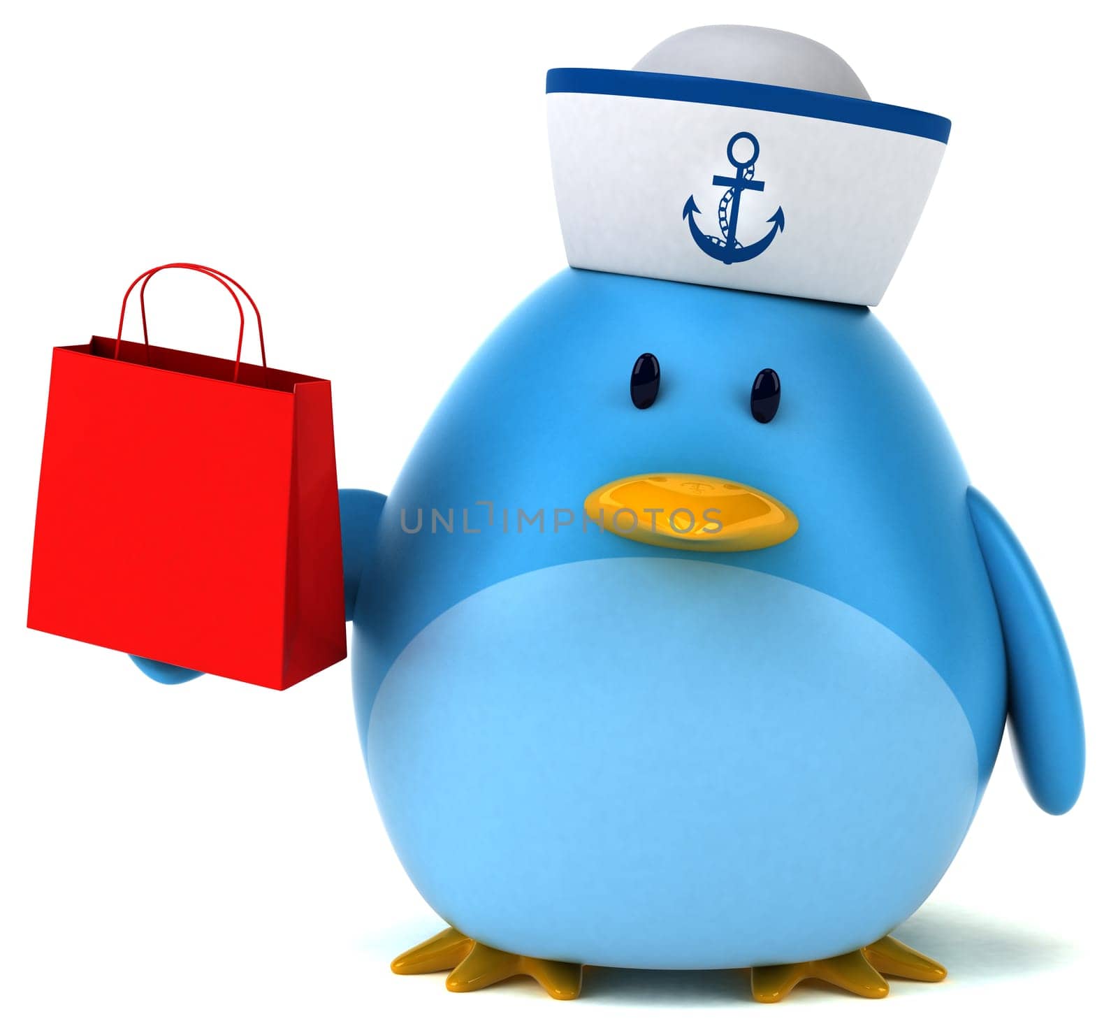 Blue bird - 3D Illustration