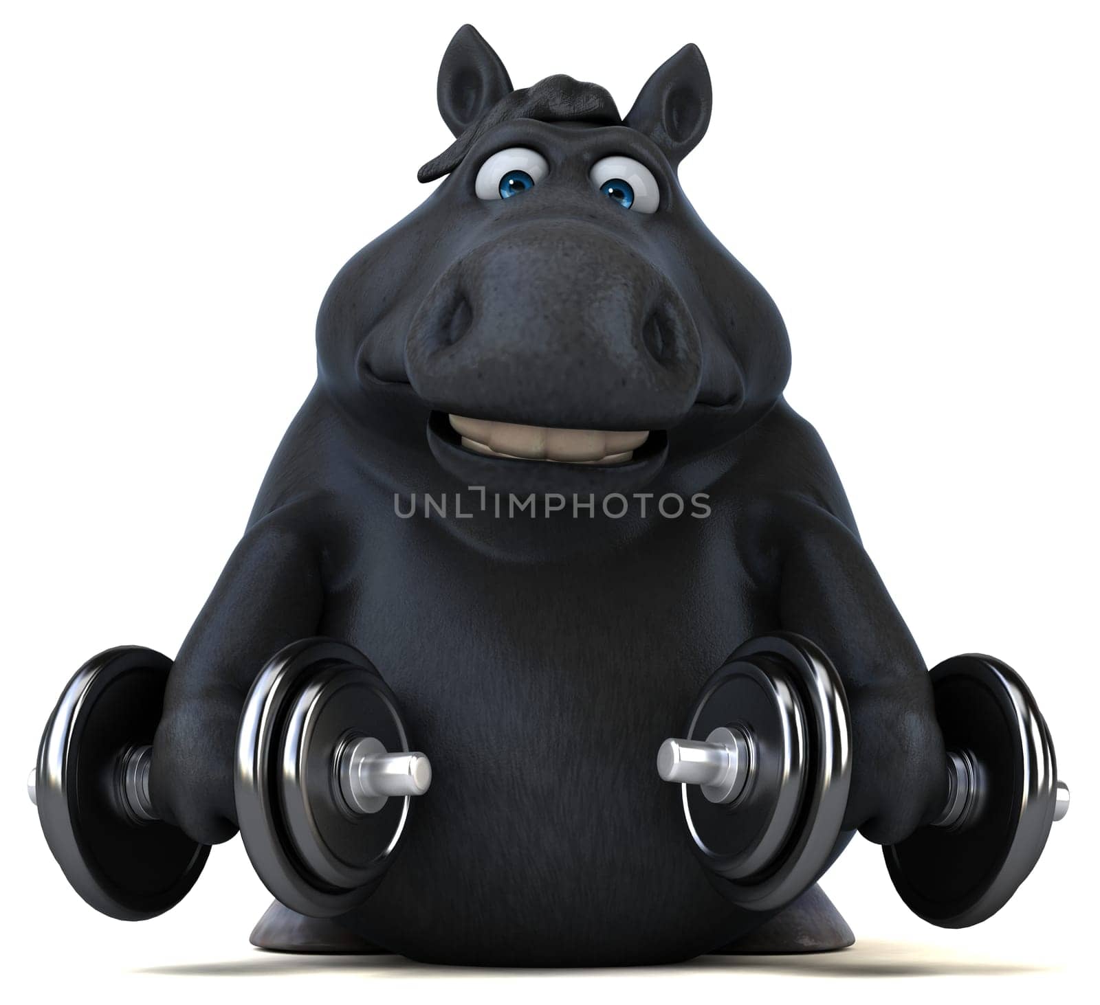Fun horse - 3D Illustration