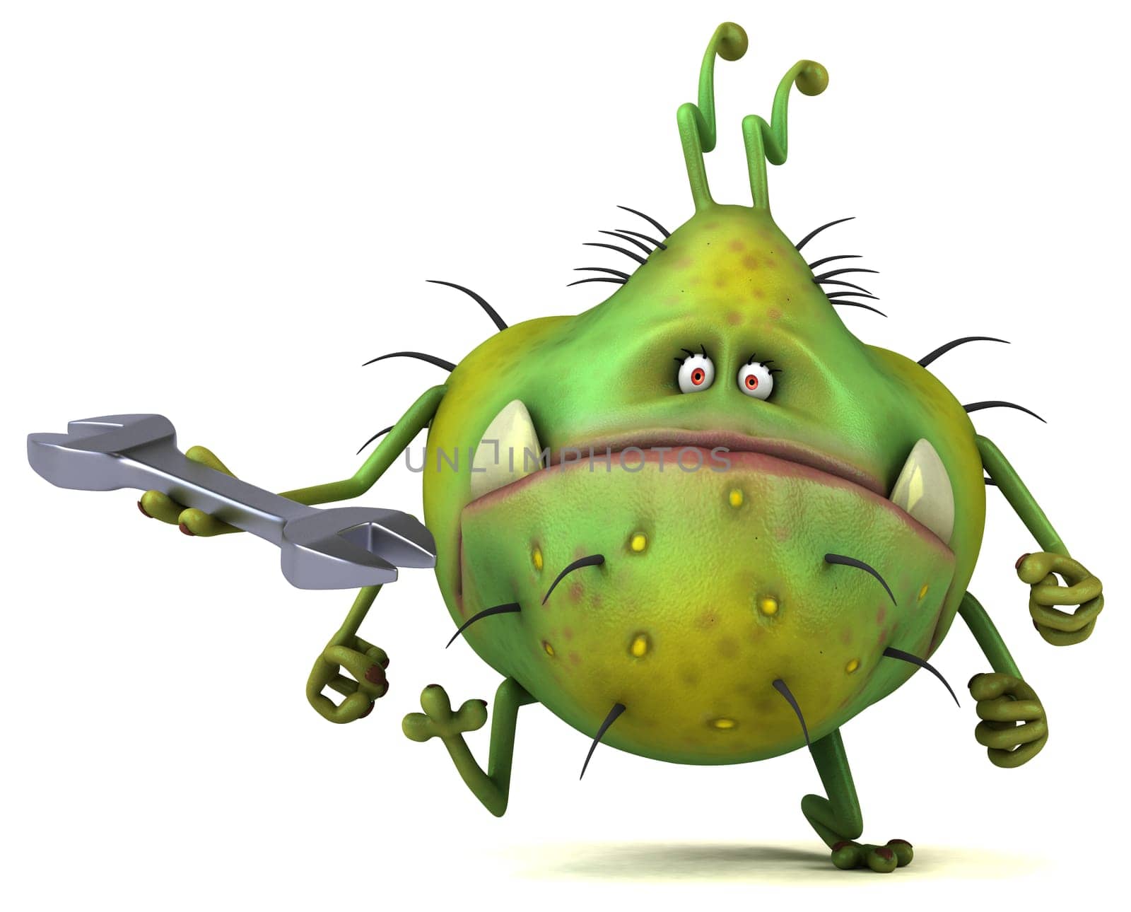 Fun germ - 3D Illustration