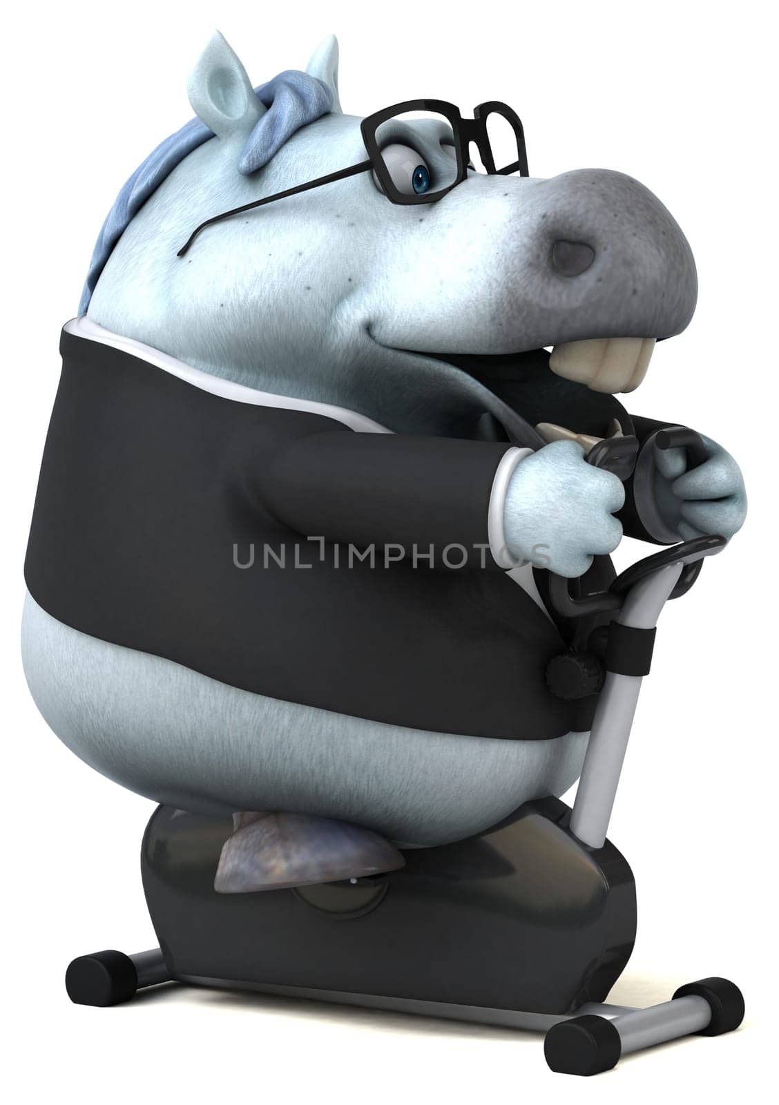 Fun horse - 3D Illustration