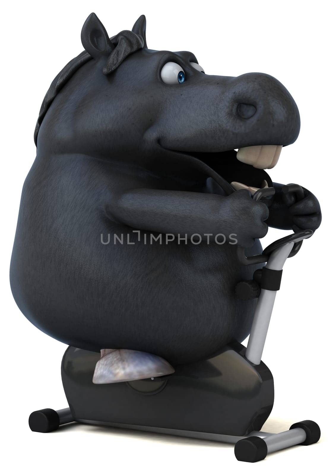 Fun horse - 3D Illustration