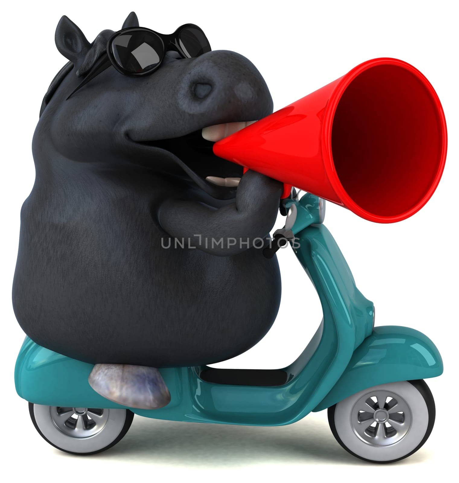 Fun horse - 3D Illustration