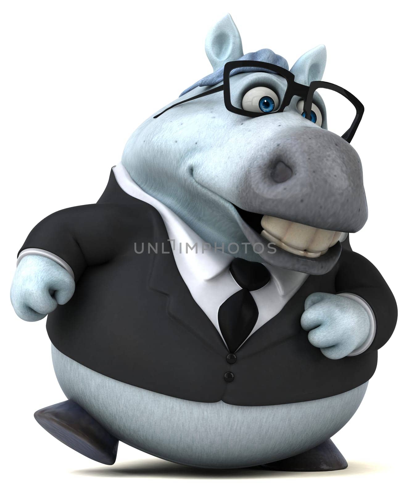 Fun horse - 3D Illustration