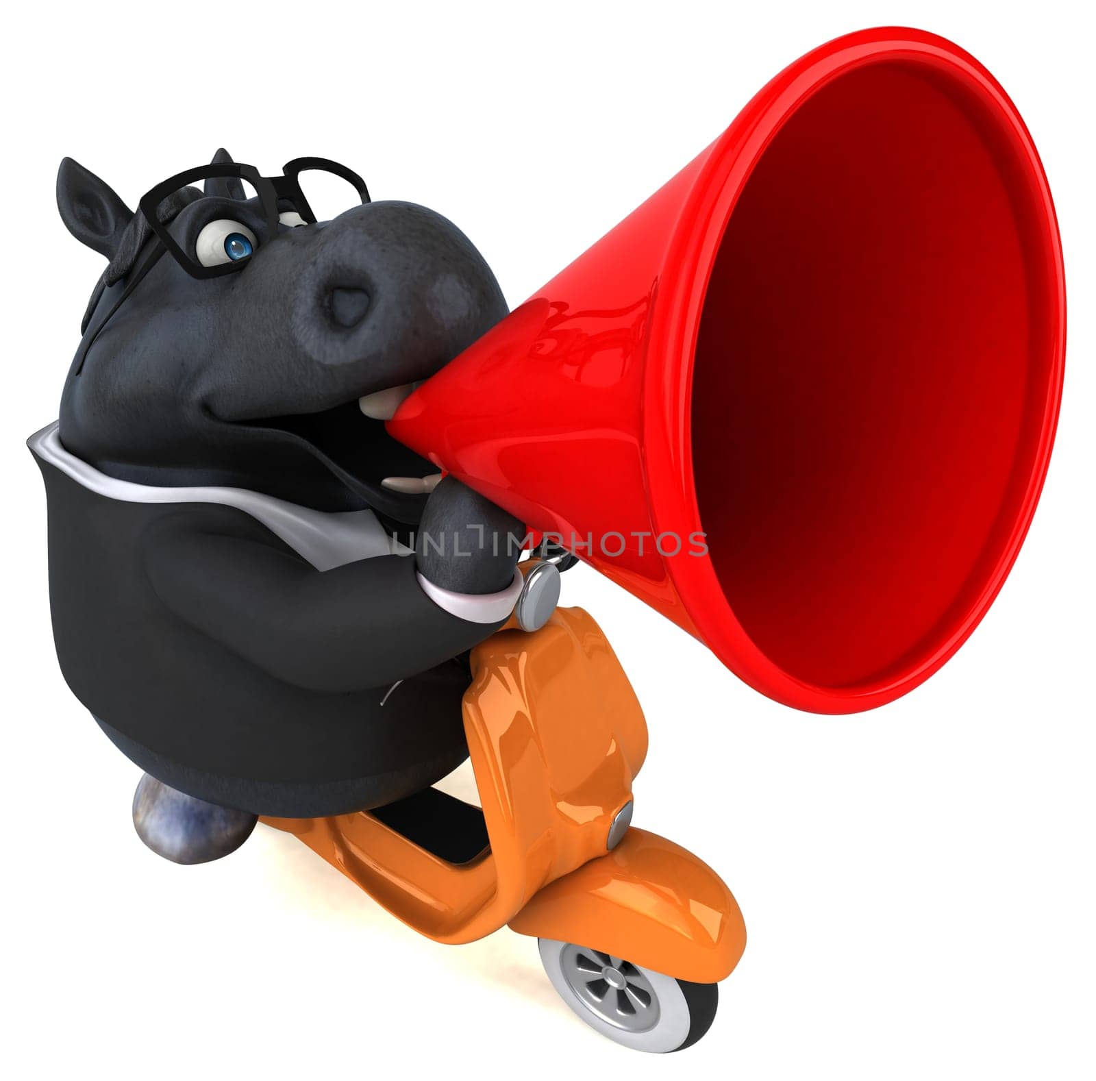 Fun horse - 3D Illustration