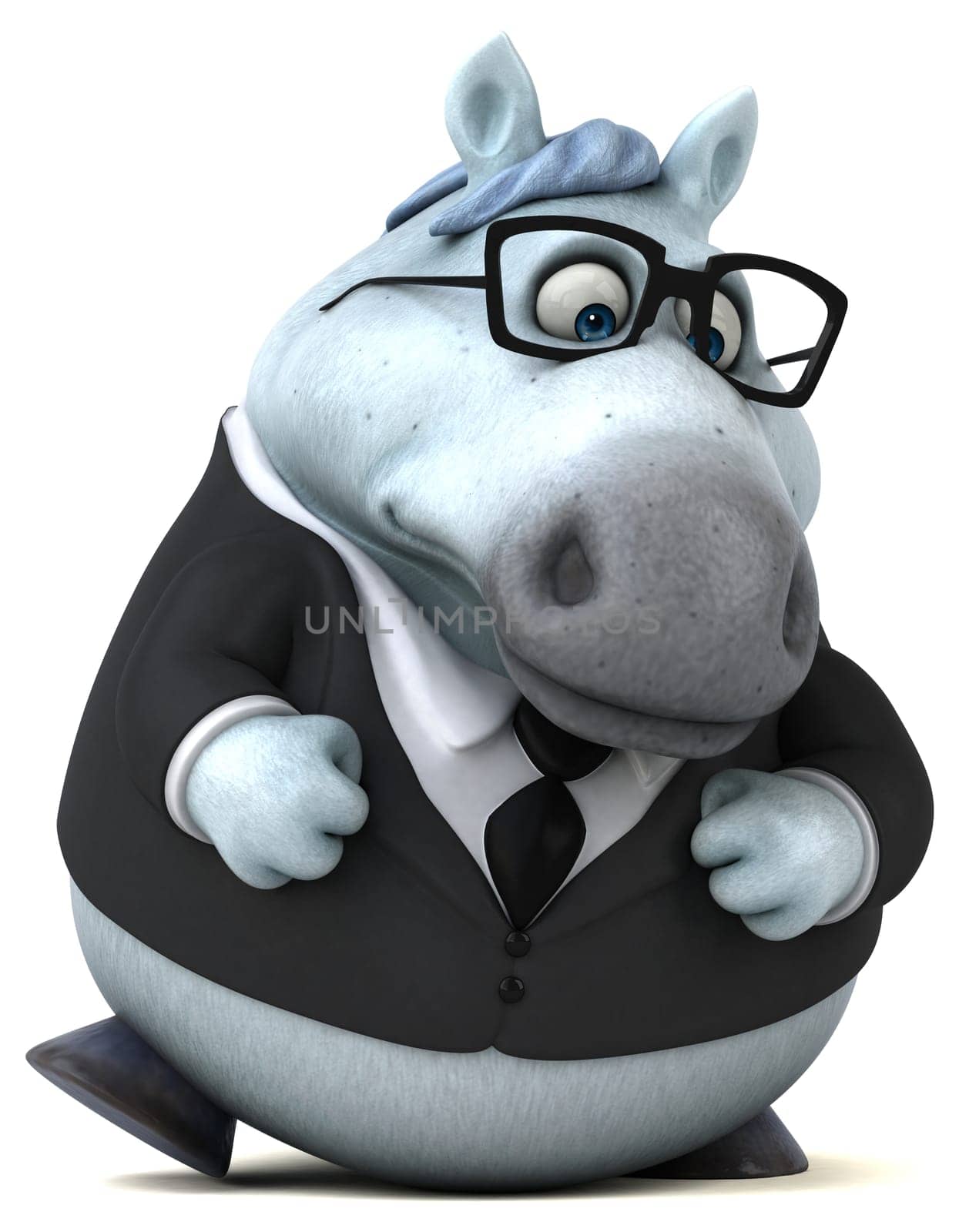 Fun horse - 3D Illustration