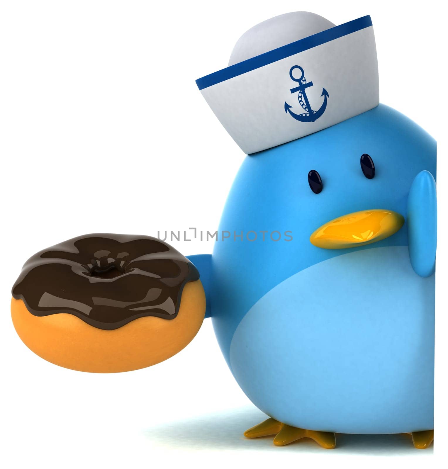 Blue bird - 3D Illustration