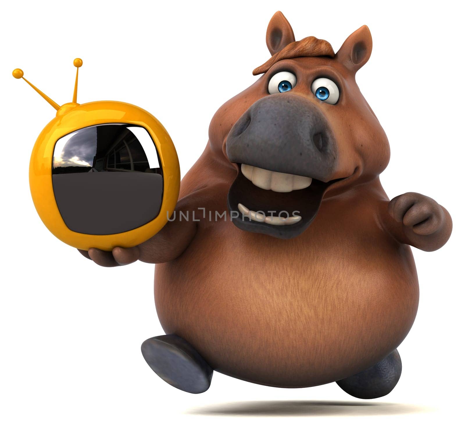 Fun horse - 3D Illustration