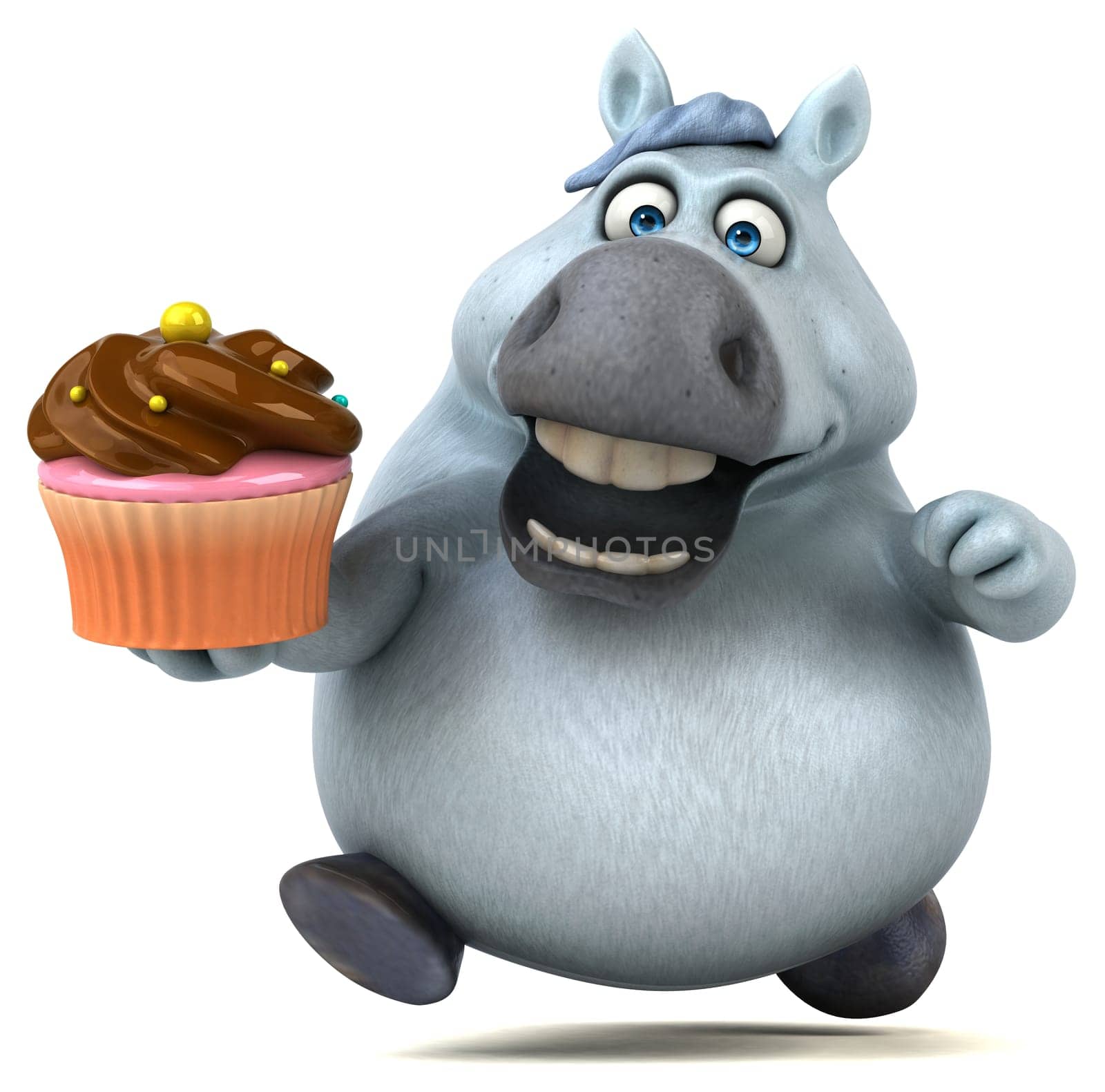 Fun horse - 3D Illustration