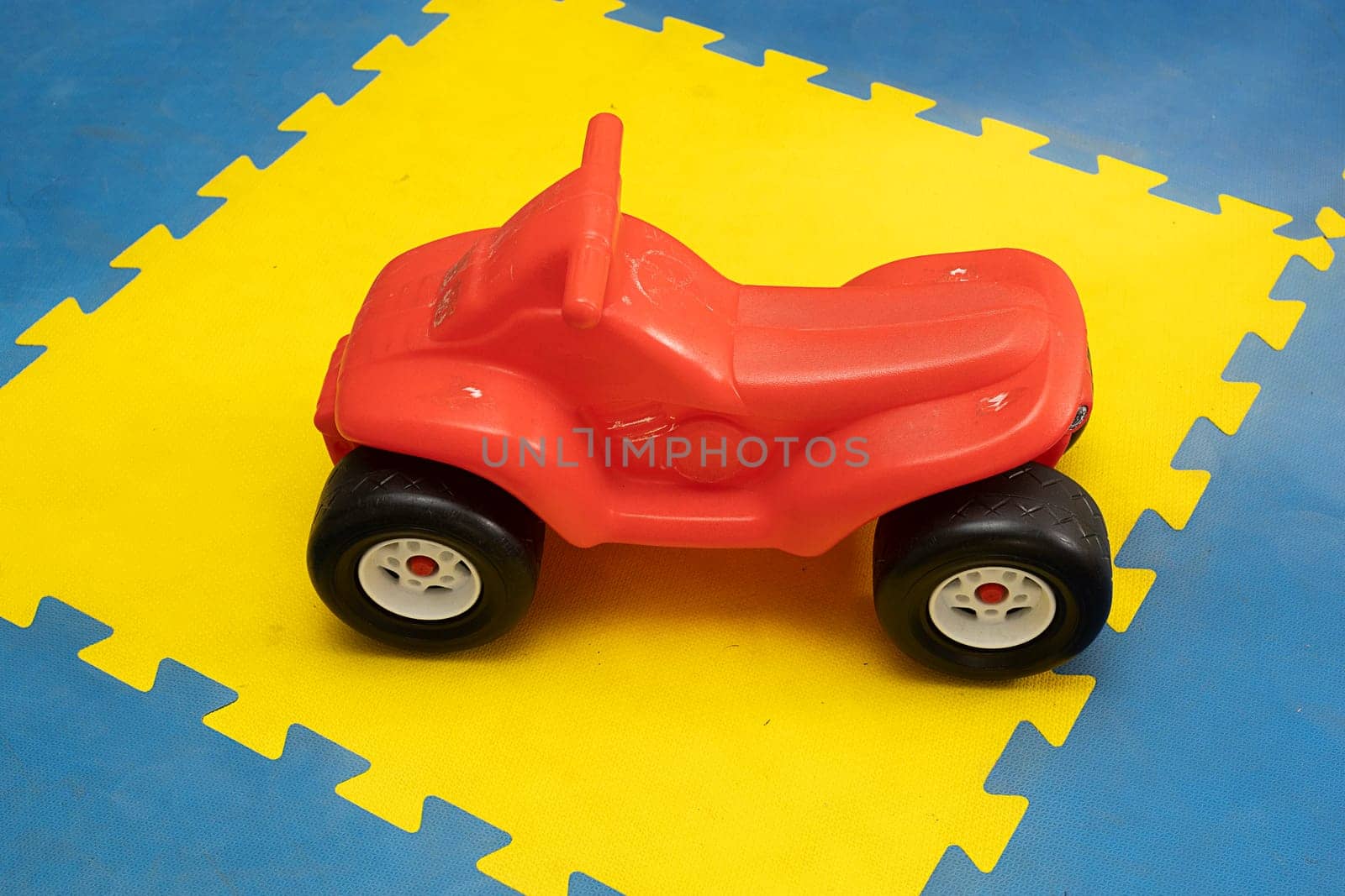 plastic quadricycle  child red toy