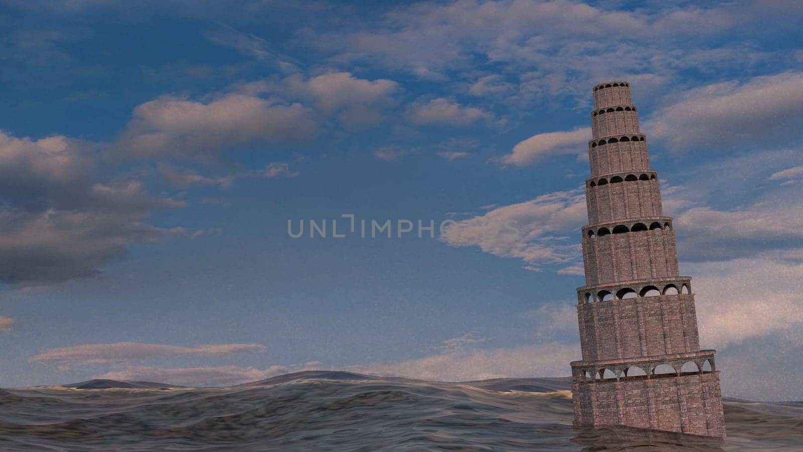 3d rendering of Carbon neutral, No air atmosphere pollution