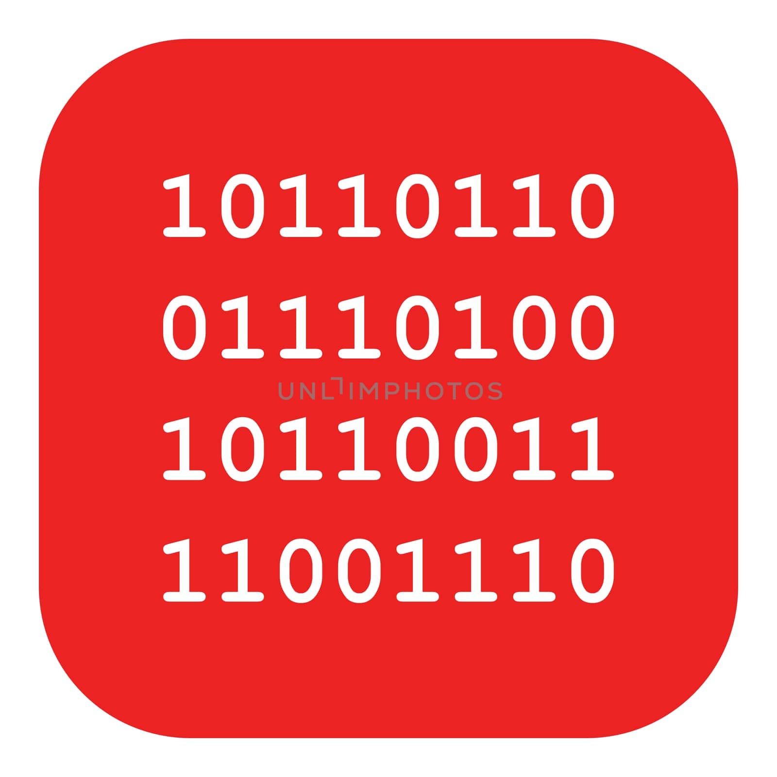 Binary code and app icon