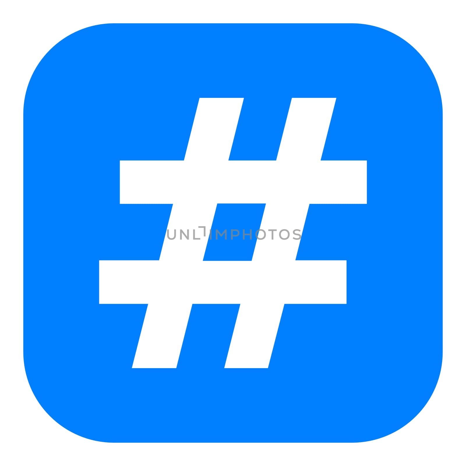 Hashtag and app icon