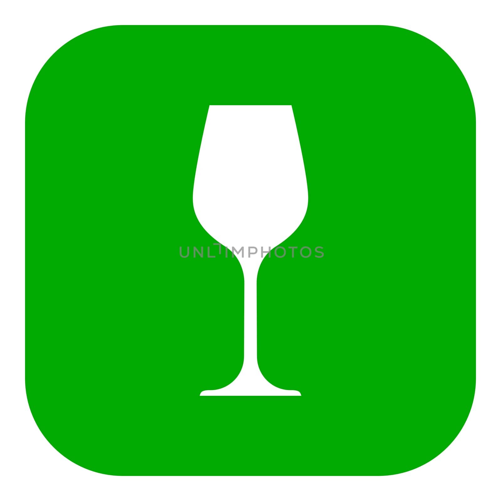 Wine glass and app icon