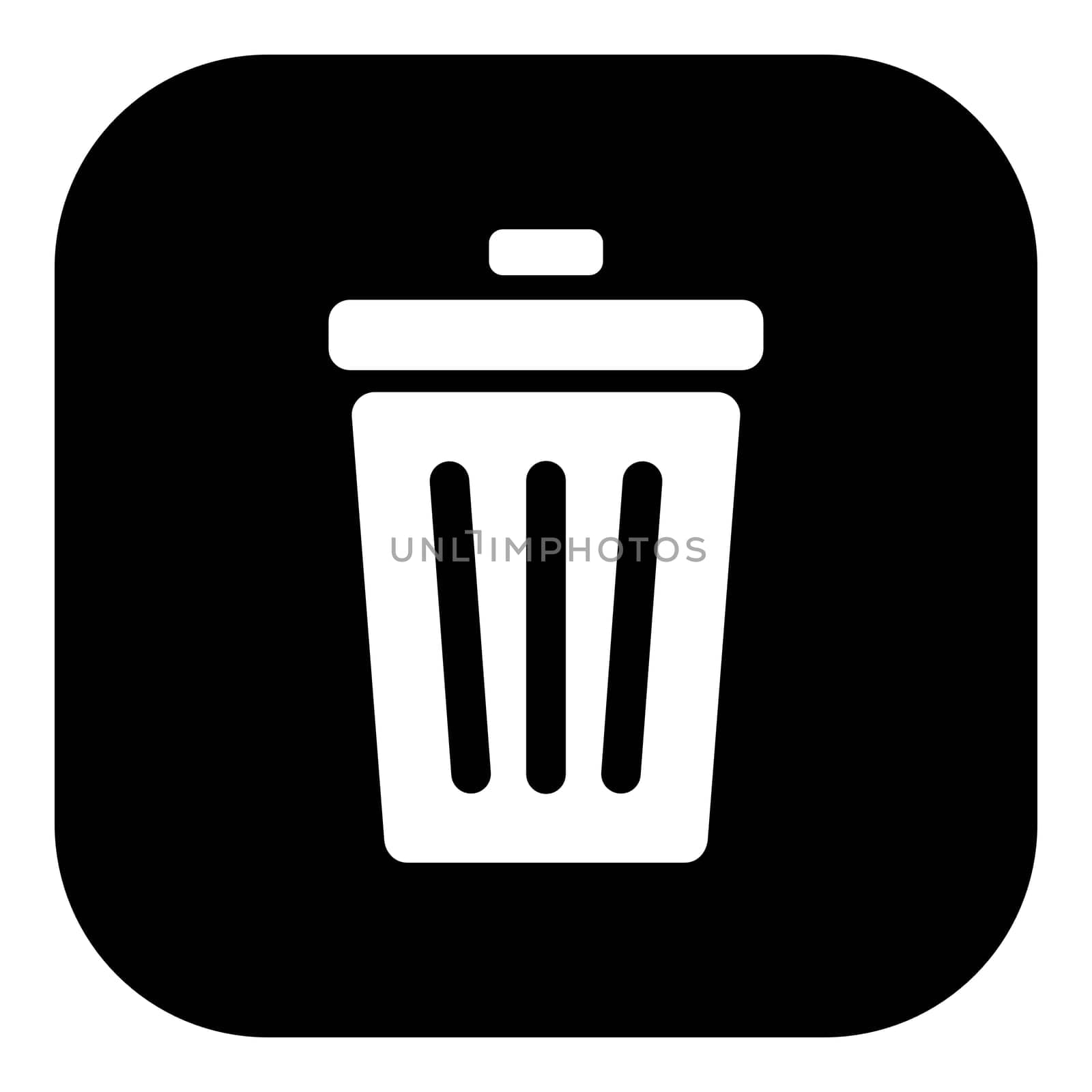 Waste bin and app icon