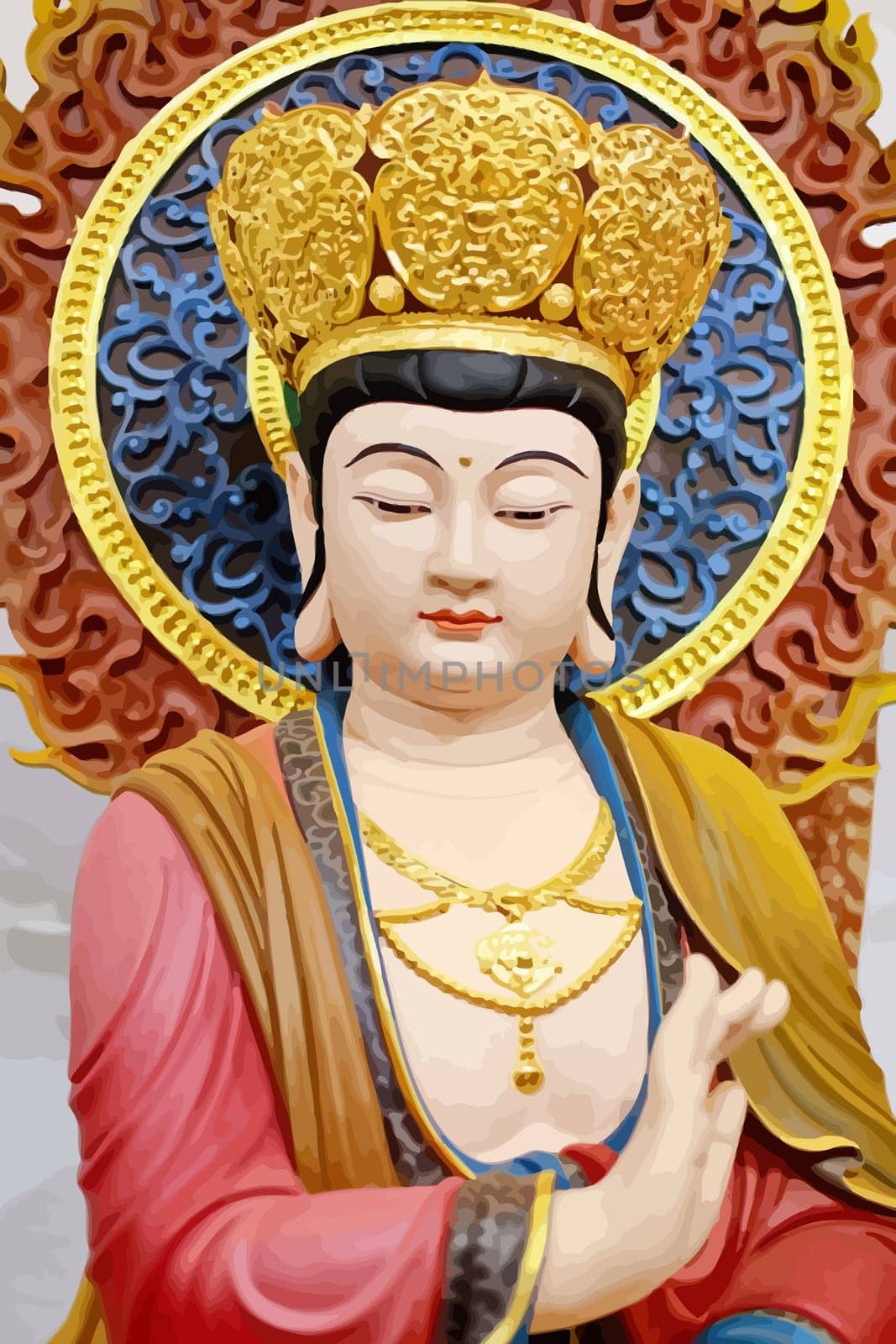 Avalokitesvara Bodhisattva chinese culture holy illustration