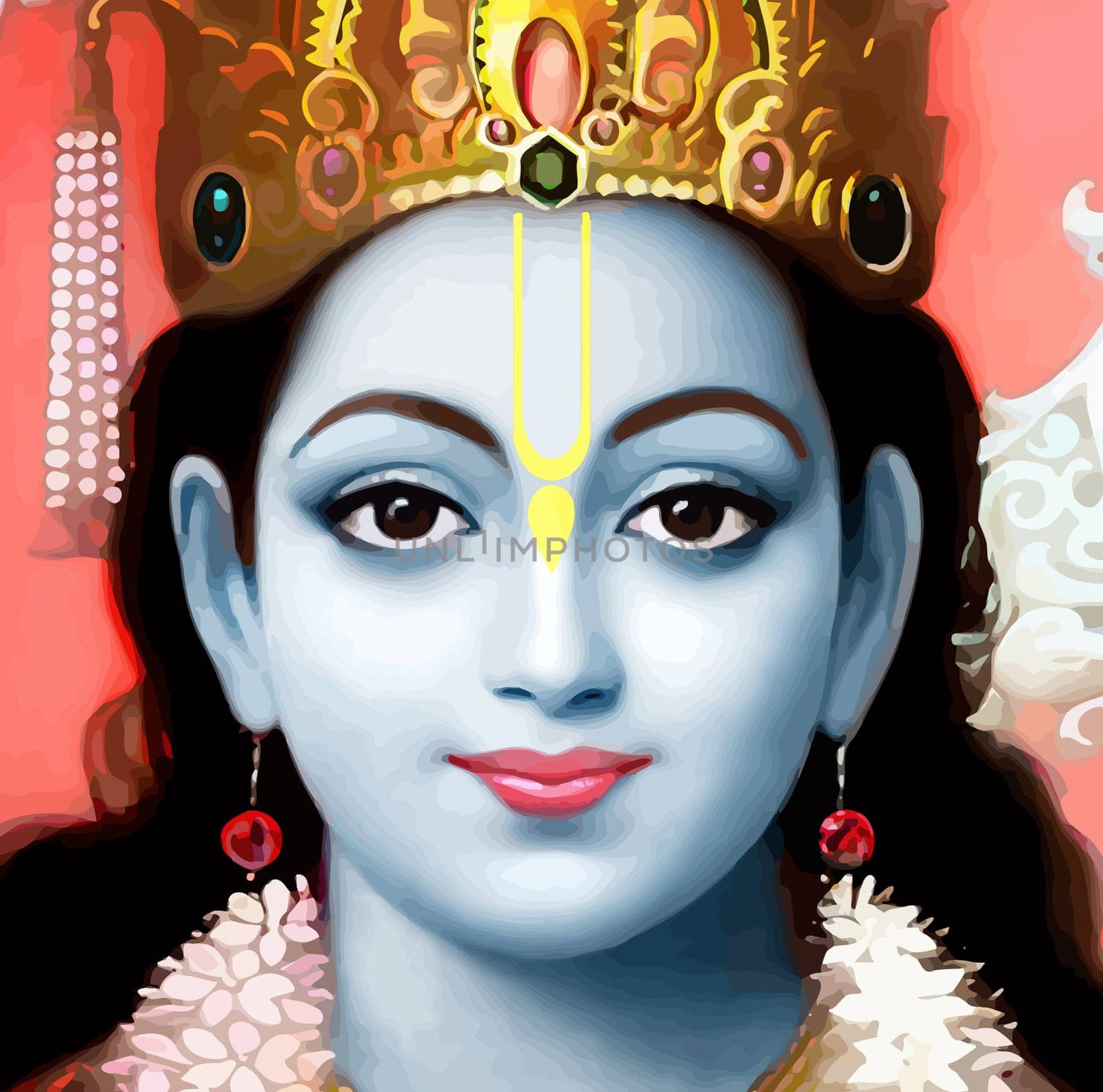shri krishna govinda hinduism culture mythology illustration
