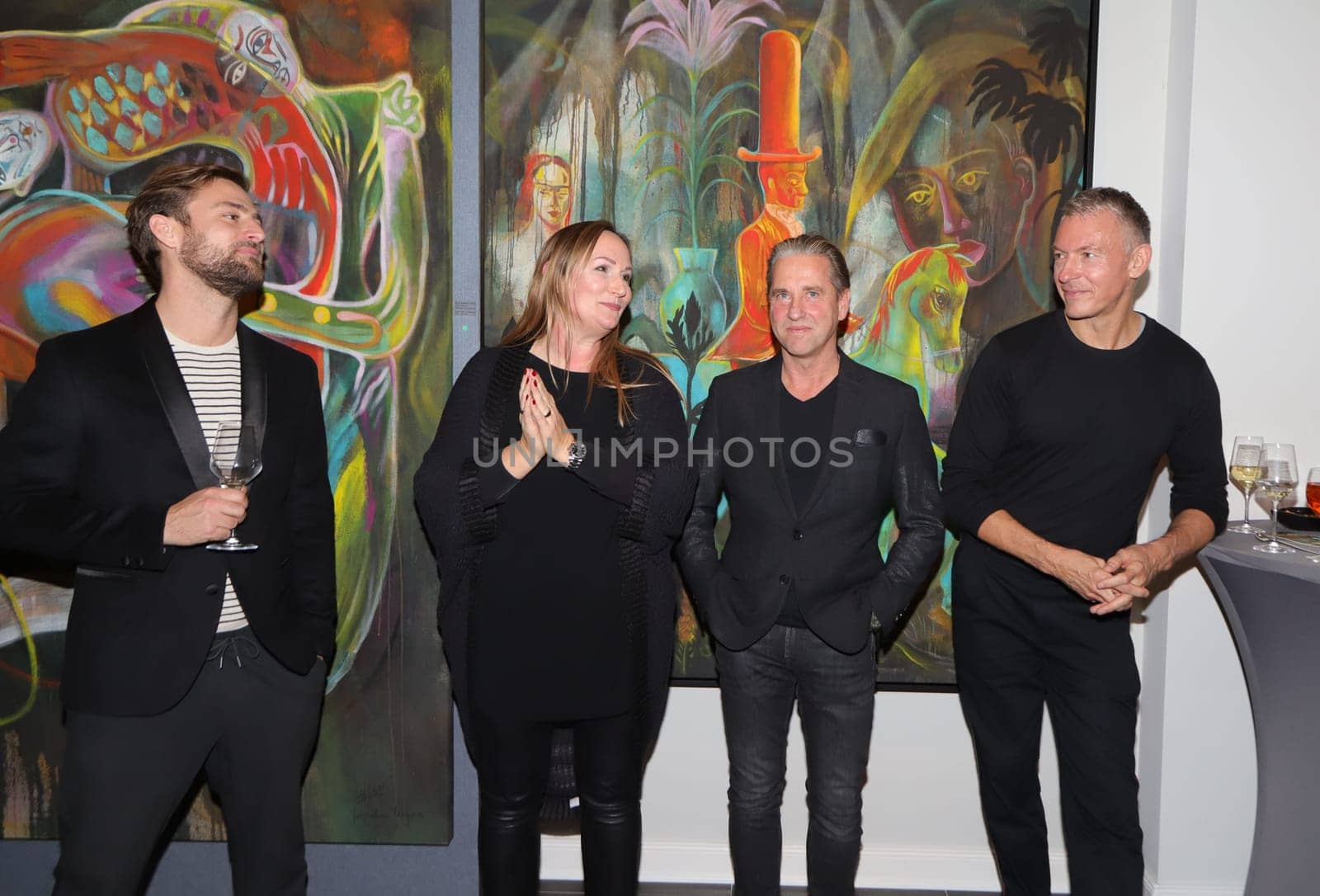 Olaf Hajek   ,Bianca Daniel , Volker Daniel ,  Maximilian Magnus dExhibition. Exhibition of the artists   in the D1 Gallery Hamburg