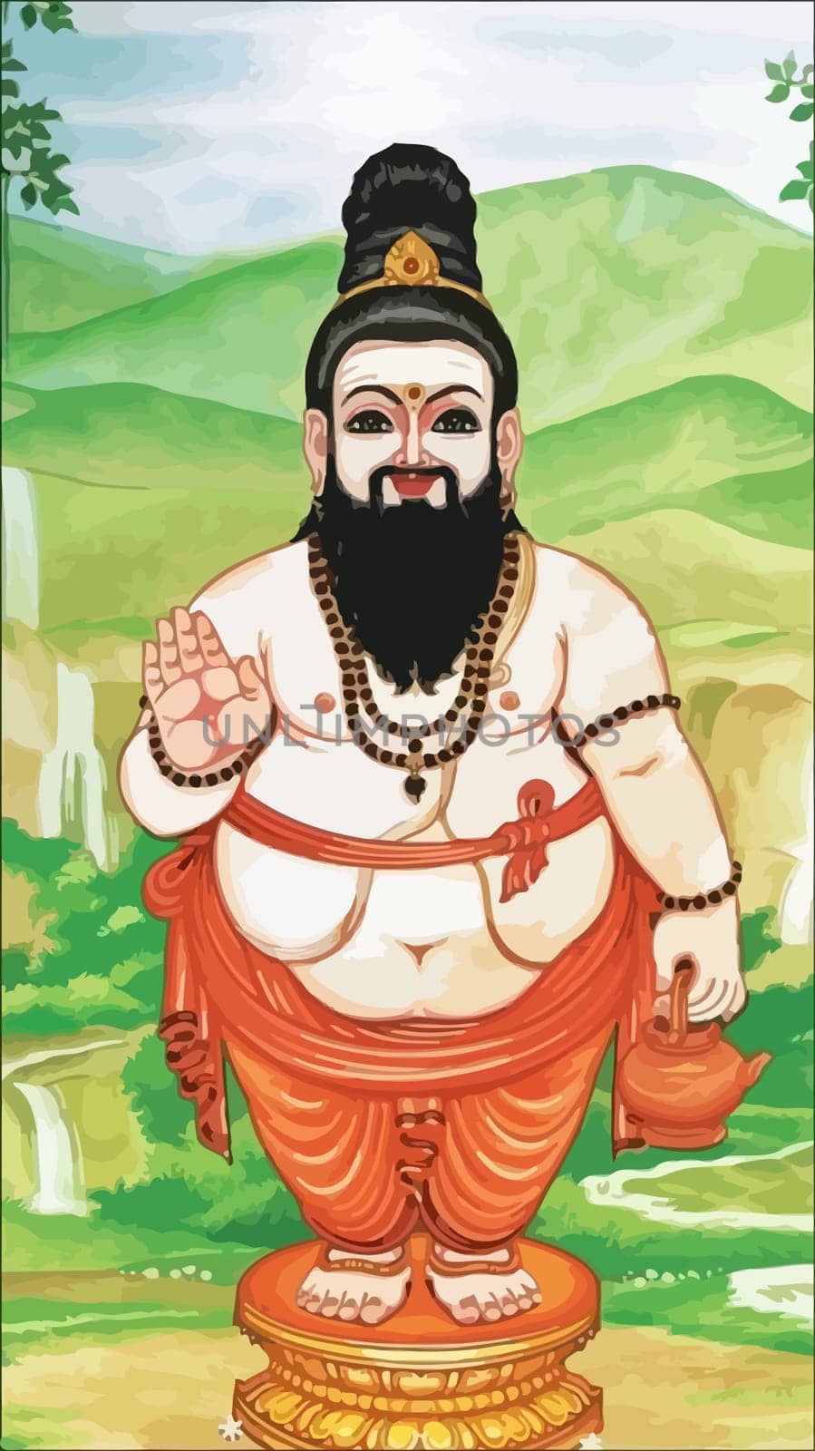 Agathiyar Murugan Manthiram indian god illustration culture