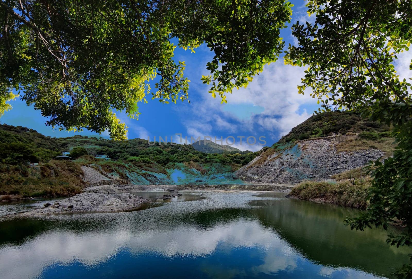 The Sulfur Valley in Yangmingshan National Park, Taiwan