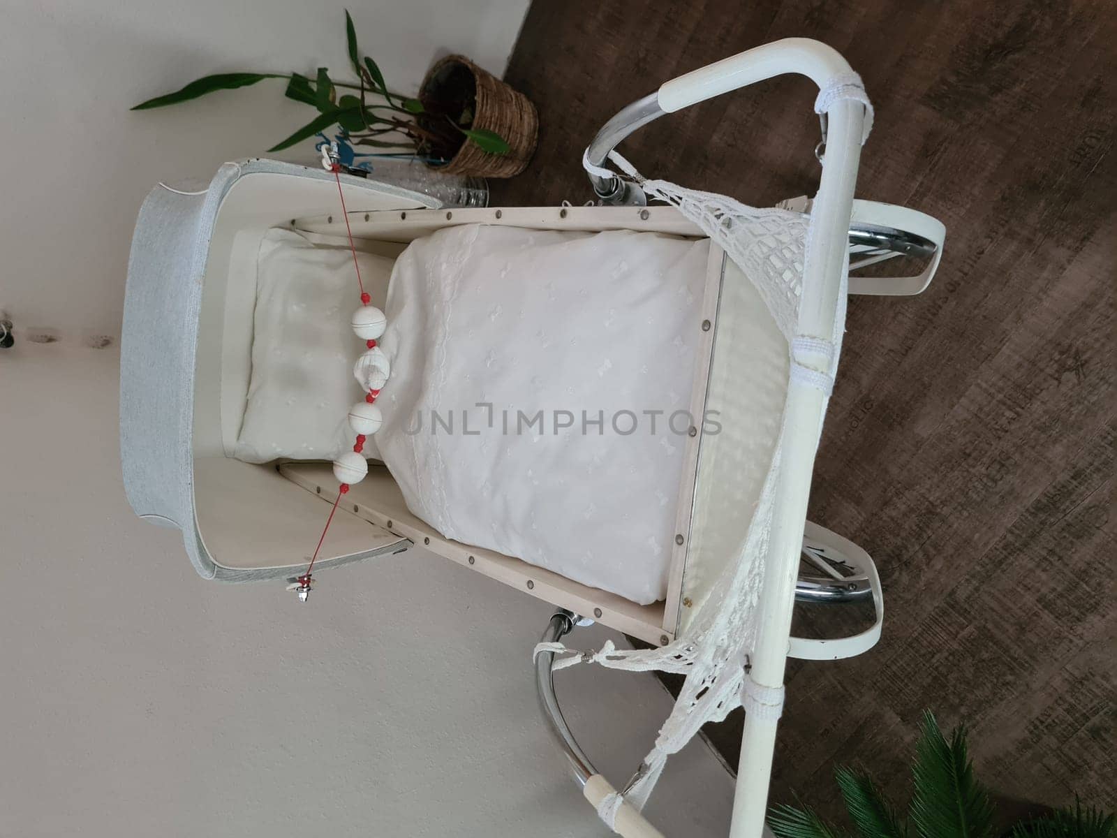 Vintage dusty and damaged Baby Carriage