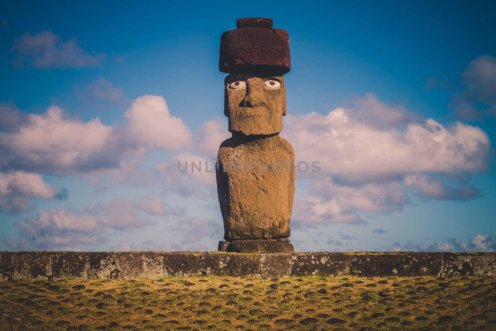 Moai at Ahu Tongariki, Easter island, Chile