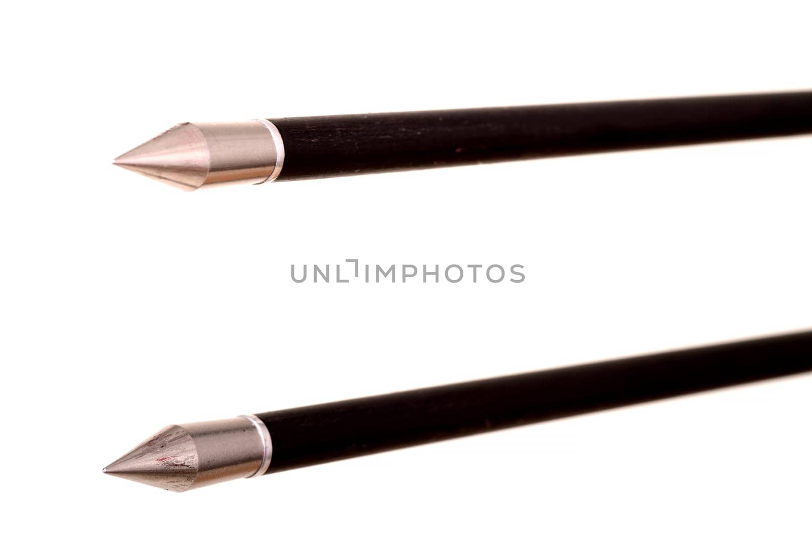 Target Arrow points isolated over a white background
