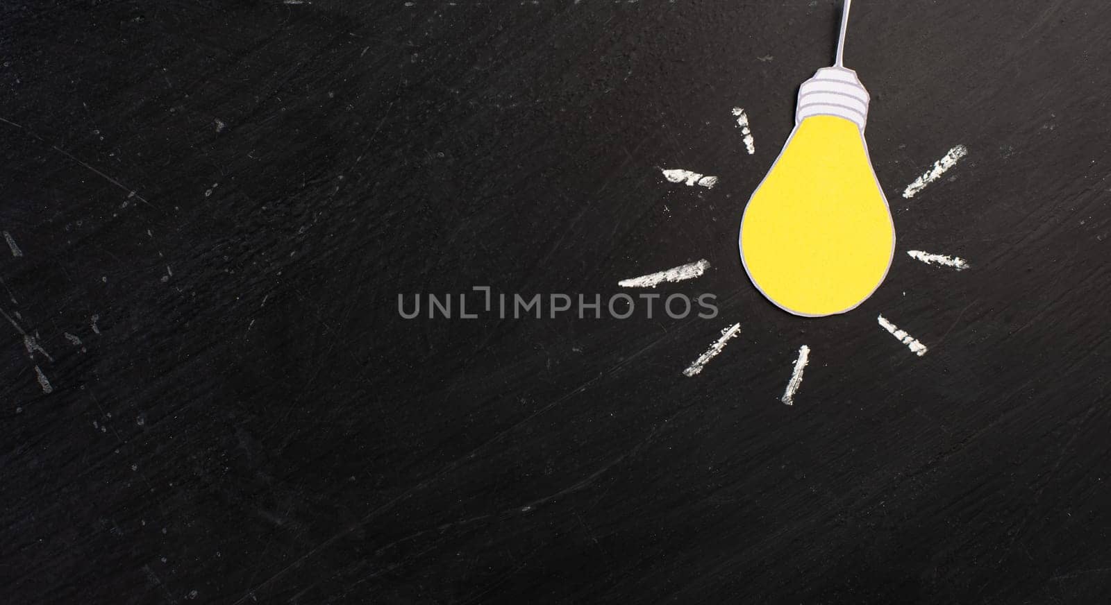 Light bulb concept, having a new idea, brainstorming, start up business, creative marketing