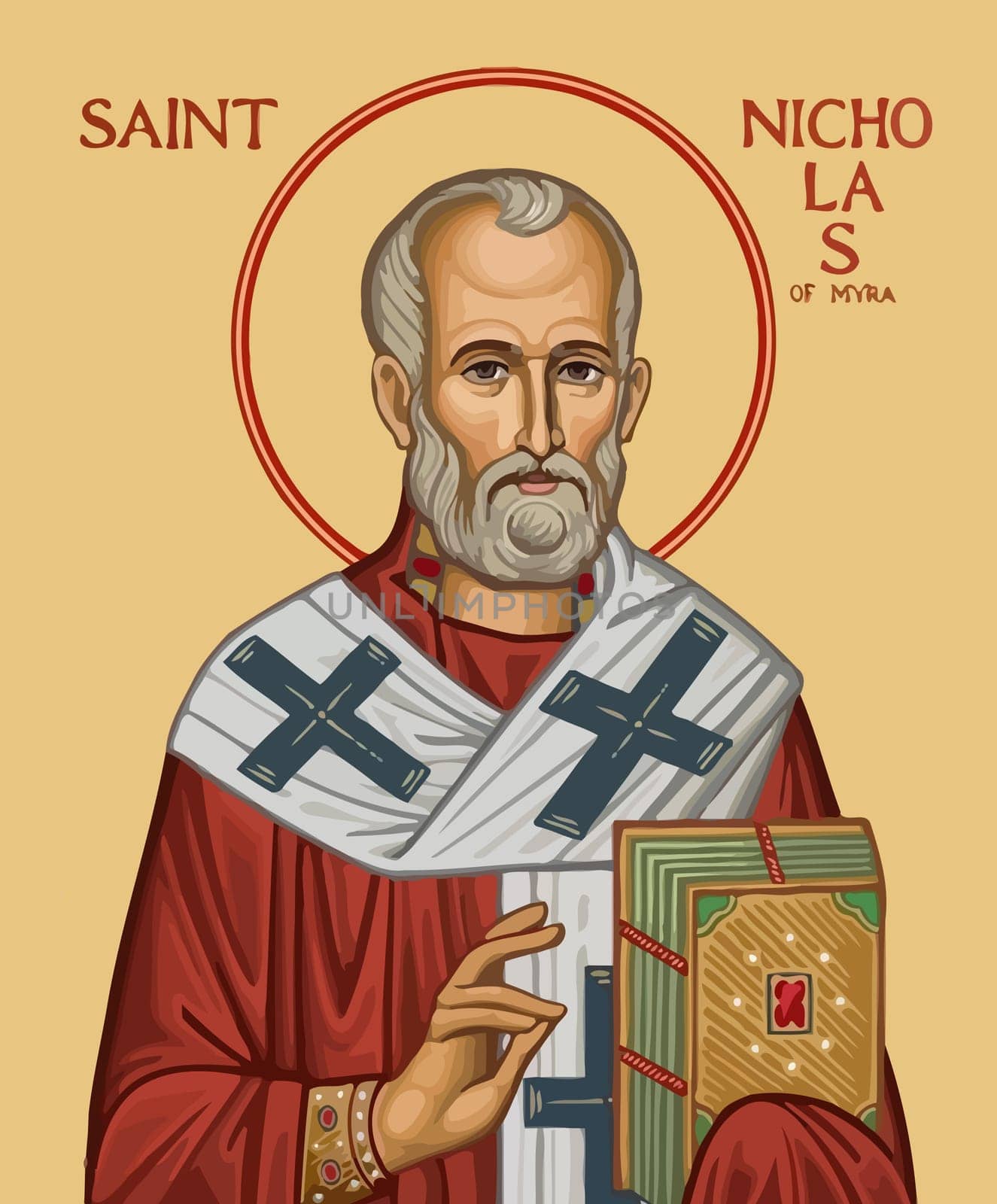 saint nicholas of myra faith religion illustration