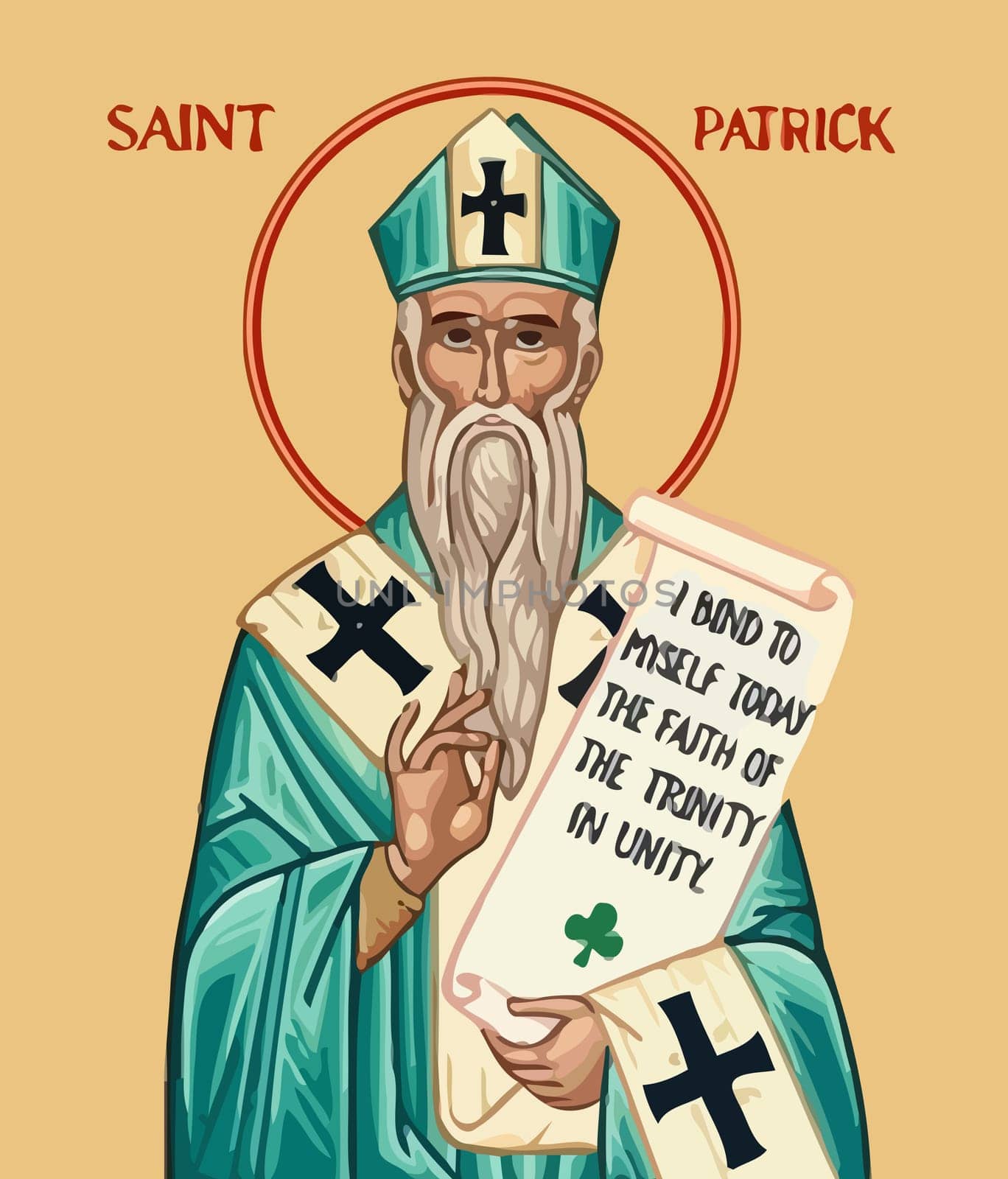 saint  patrick faith religion illustration