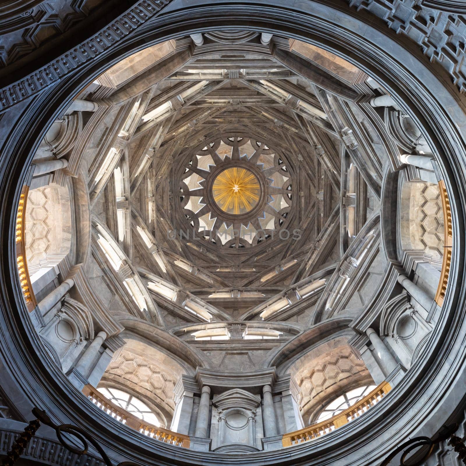 Turin, Italy - Circa August 2021: the Chapel of the Shroud, 1694 by Guarini. One of the most important holy locations for Christian religion