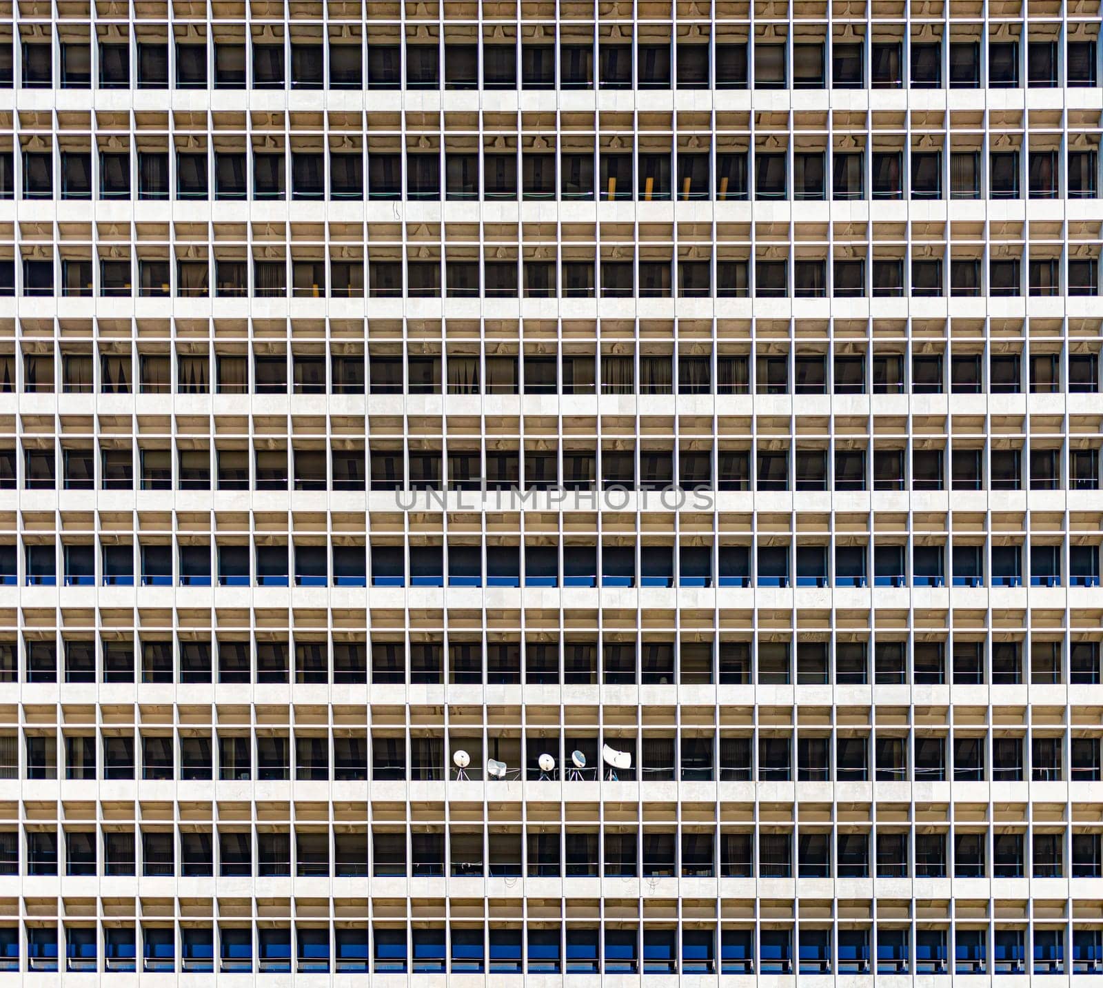 Commercial building abstract, Los Angeles downtown, California, USA